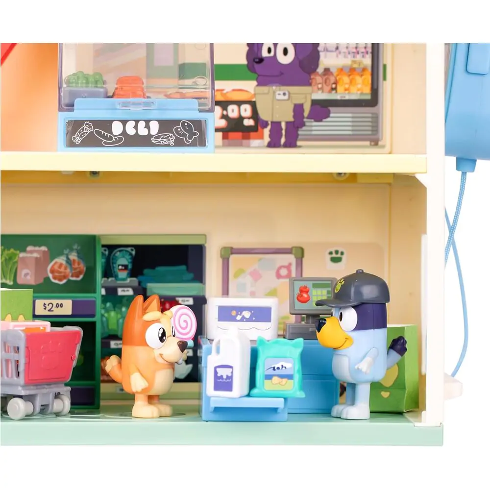Bluey set de joaca supermarket si figurine poza produsului