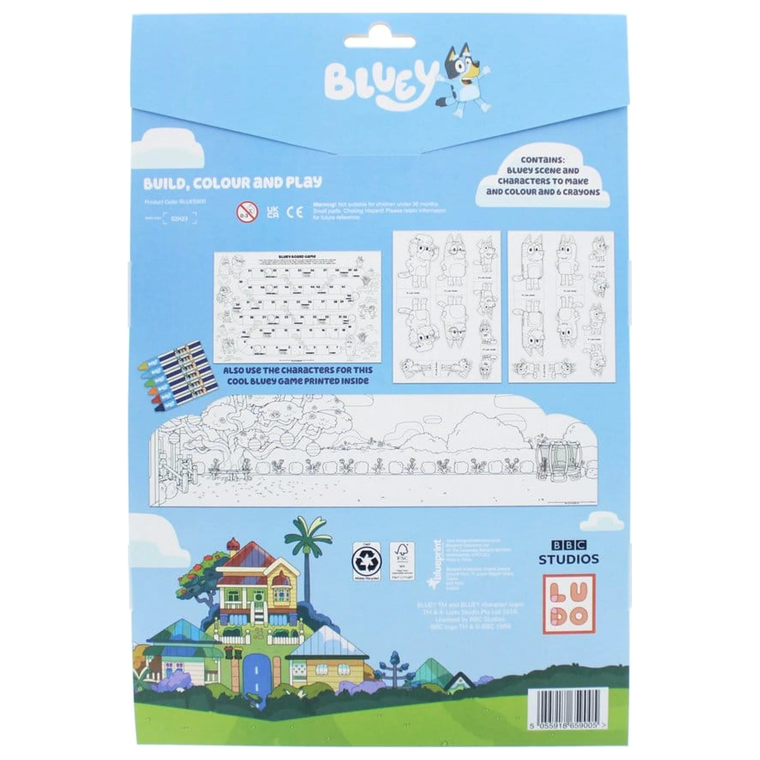 Bluey Set pentru colorat si lumea de joc poza produsului