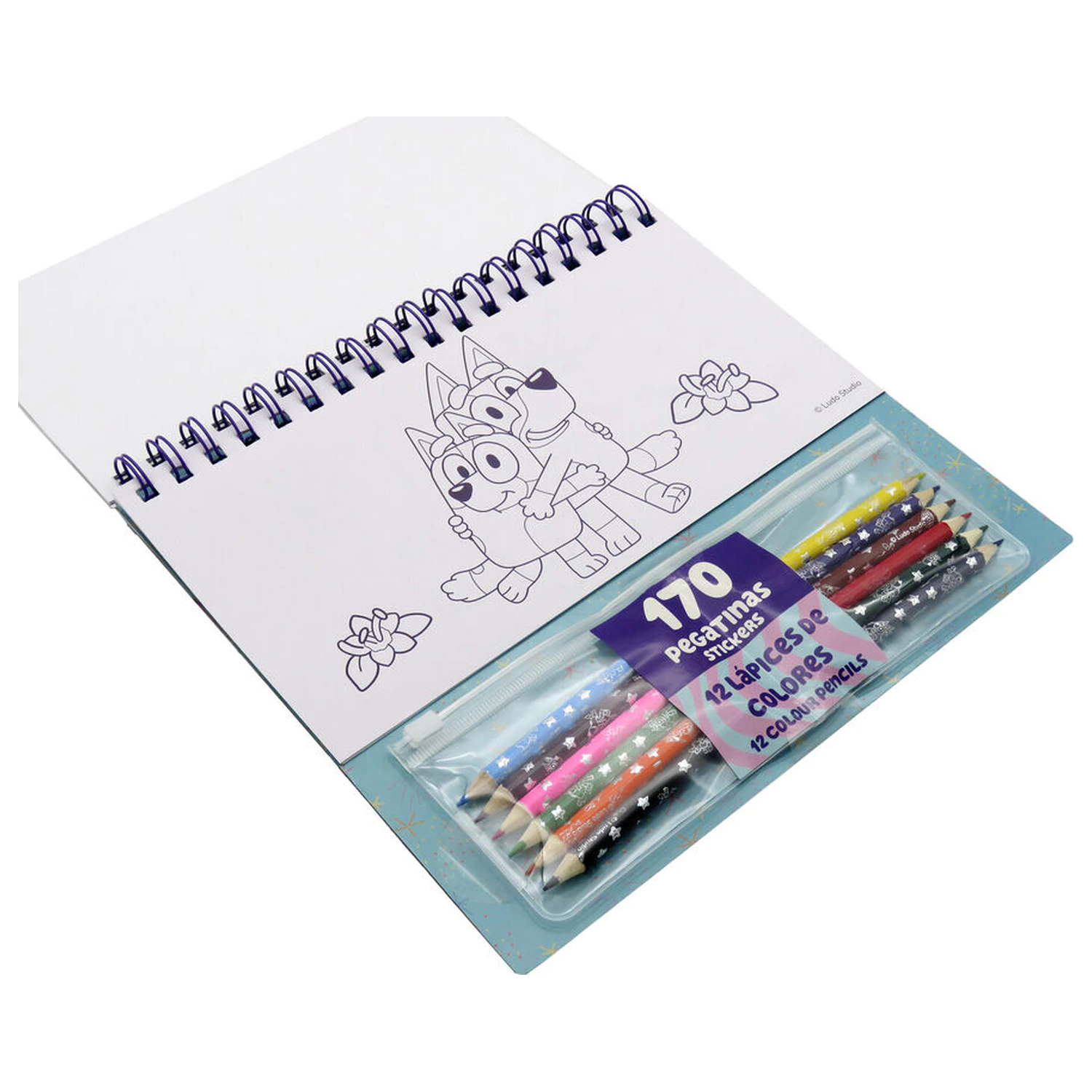 Set de colorat Bluey cu stickere poza produsului