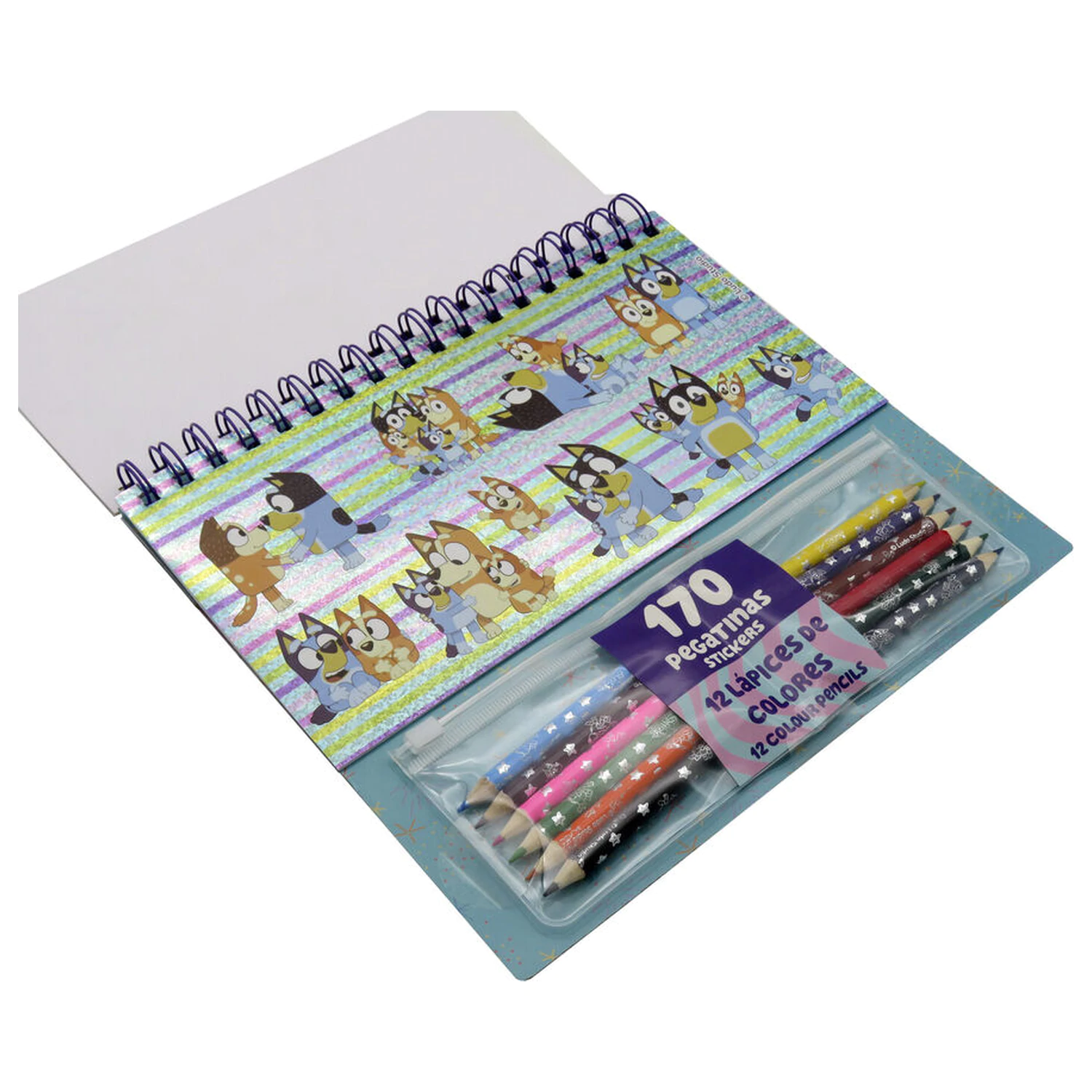 Set de colorat Bluey cu stickere poza produsului