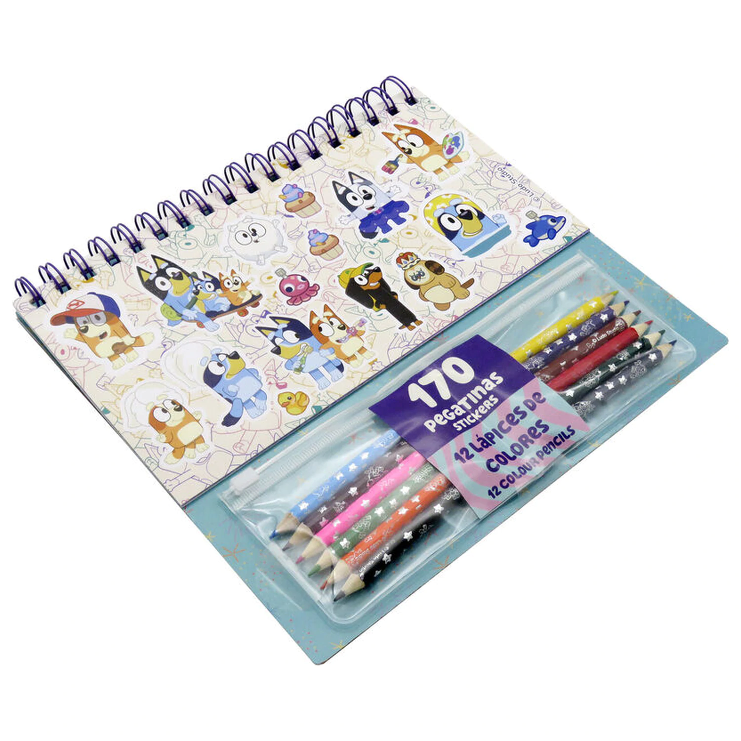 Set de colorat Bluey cu stickere poza produsului