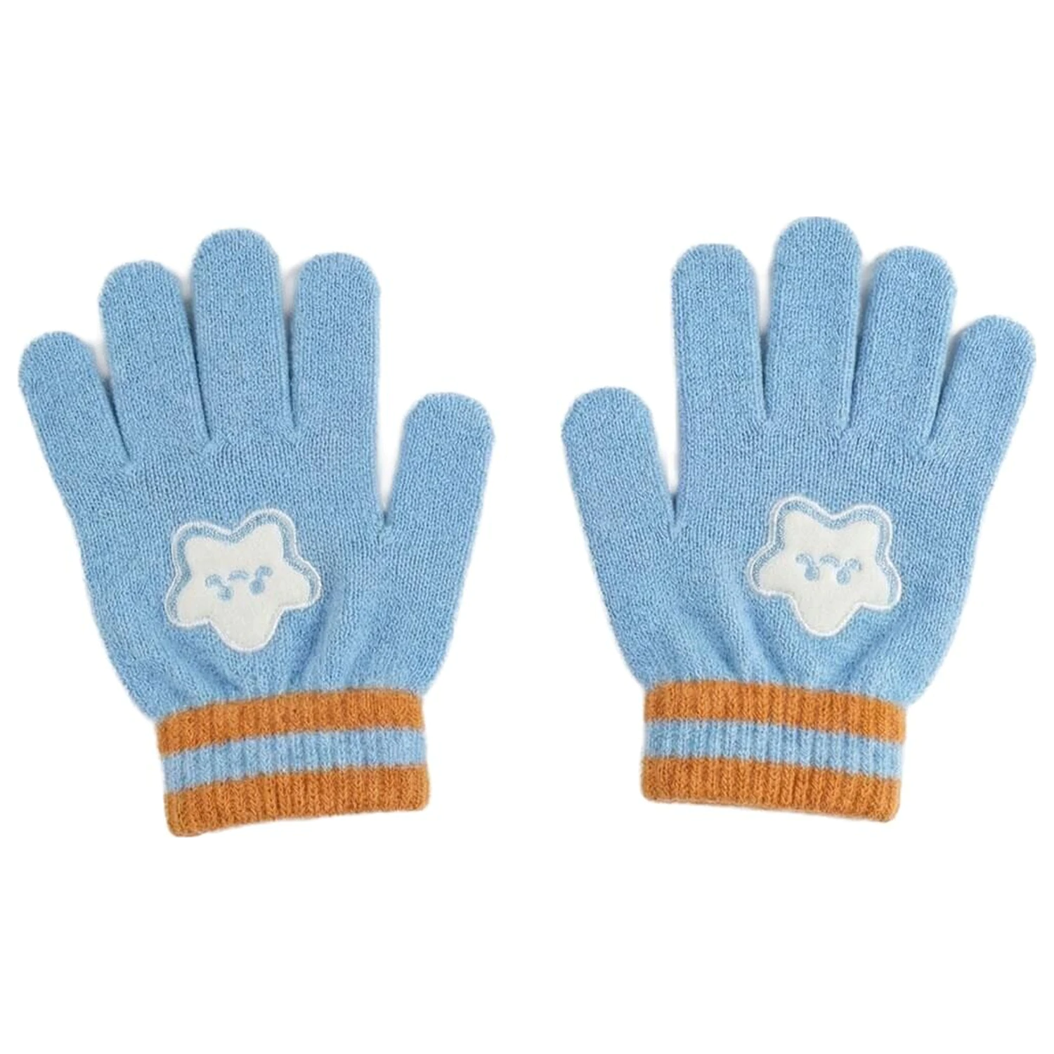 Bluey set de iarna, caciula cu snood si manusi poza produsului