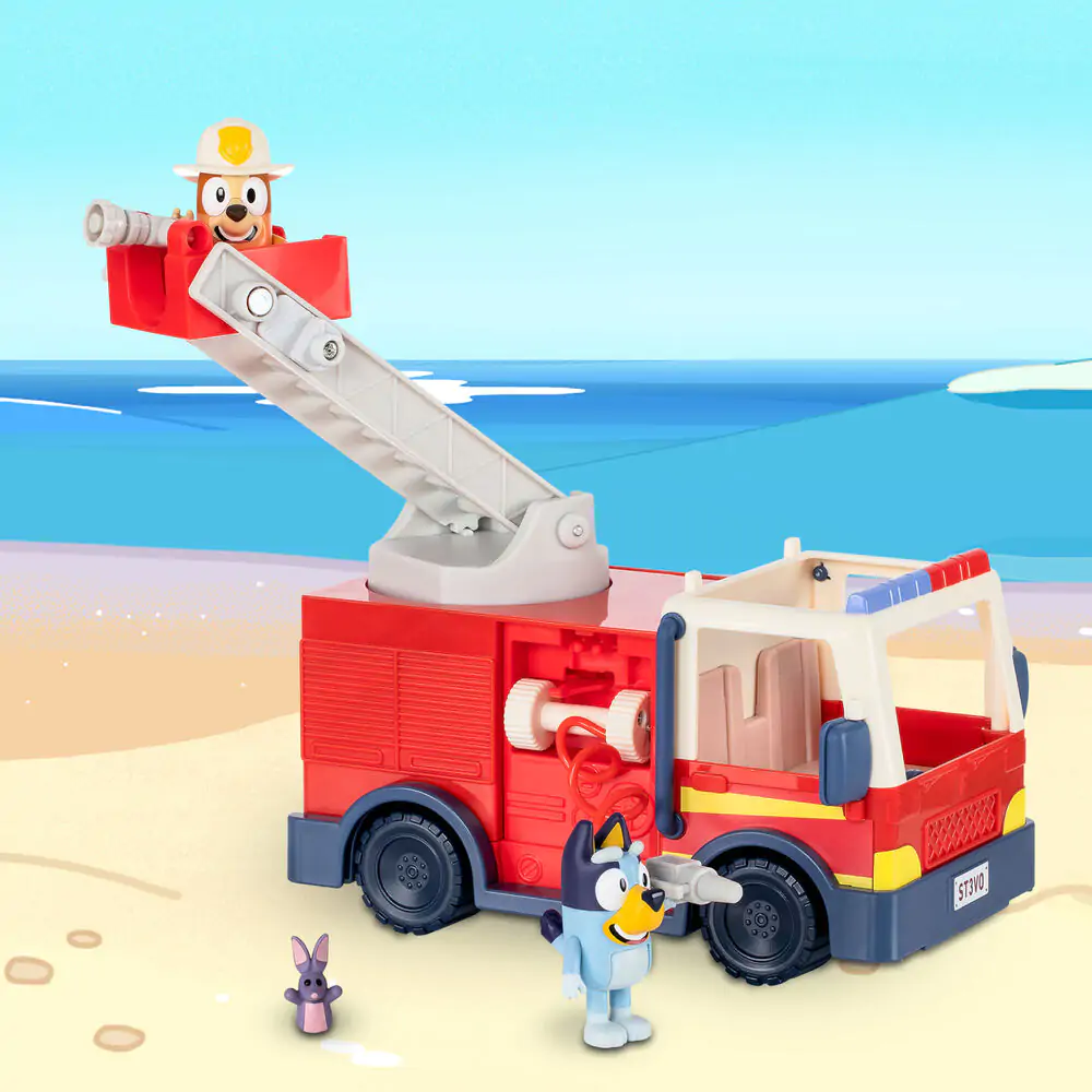 Bluey camion de pompieri + figurine poza produsului