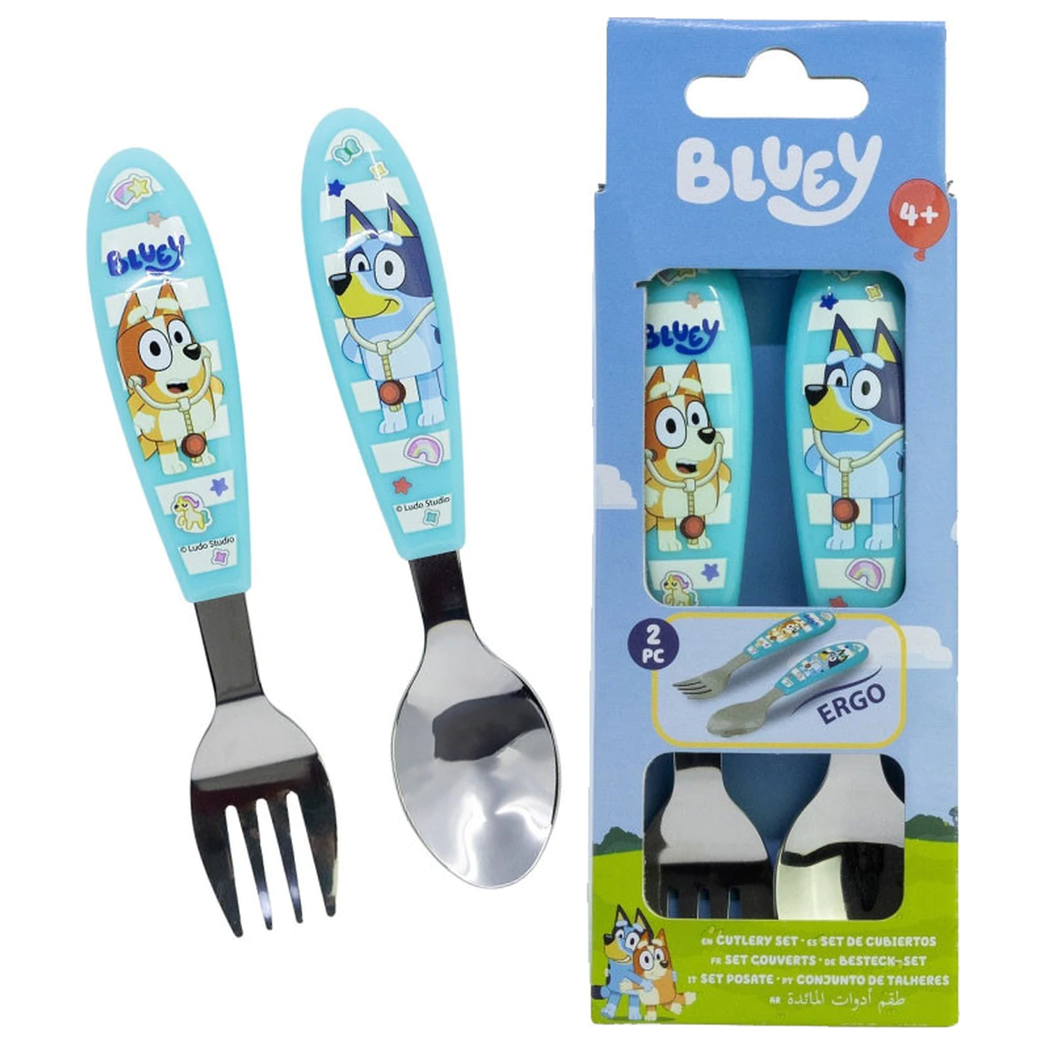 Bluey Yummy Set Tacamuri Metal Ergonomic - 2 piese poza produsului