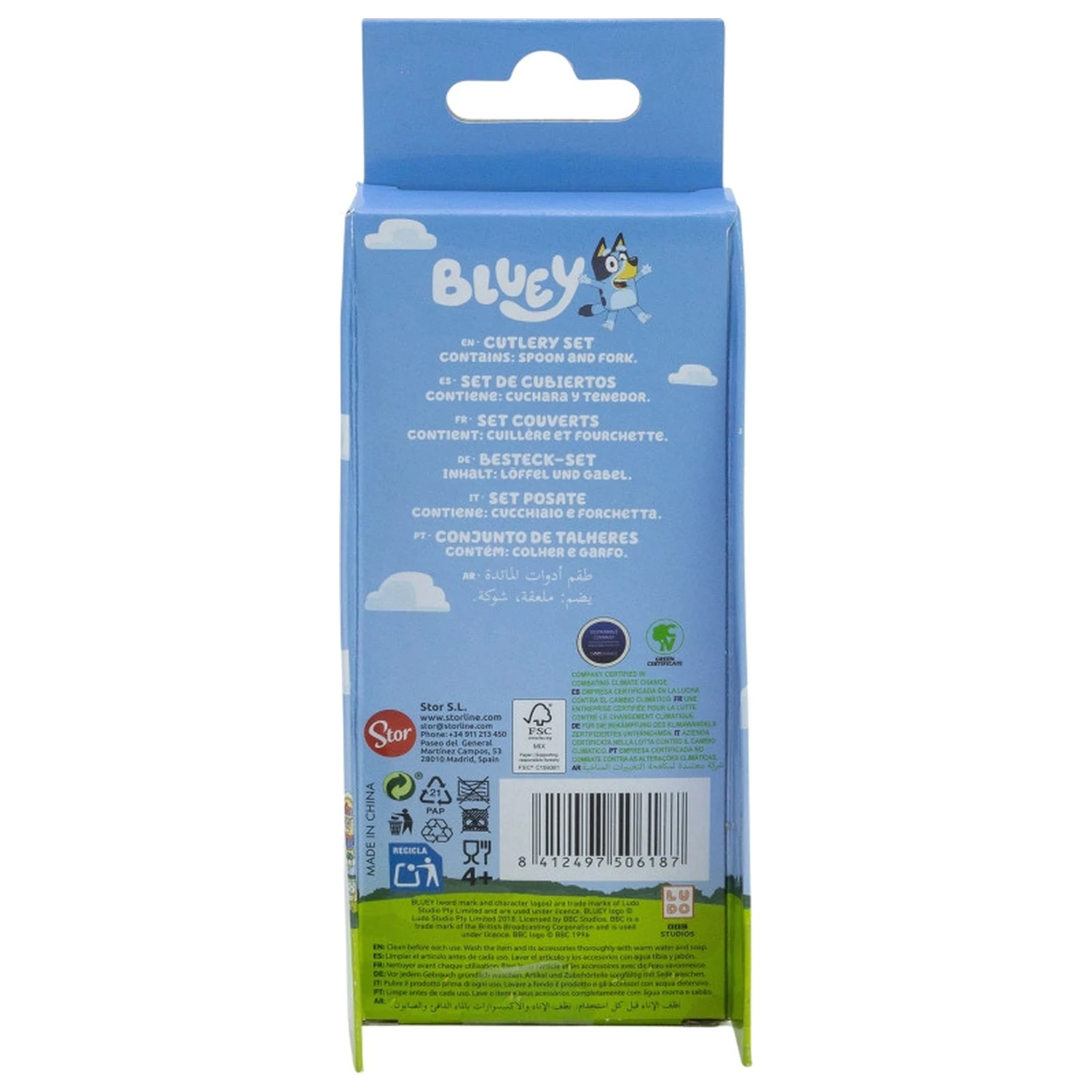 Bluey Yummy Set Tacamuri Metal Ergonomic - 2 piese poza produsului