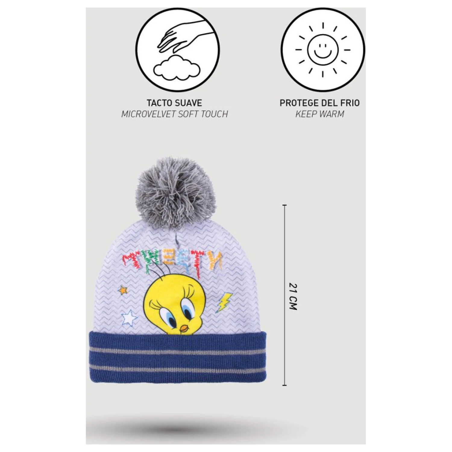 Looney Tunes Tweety Set Caciula Copii + Manusi poza produsului