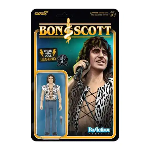 Figurină de acțiune Bon Scott ReAction Wave 02 Bon Scott (Imprimeu Leopard) 10 cm poza produsului