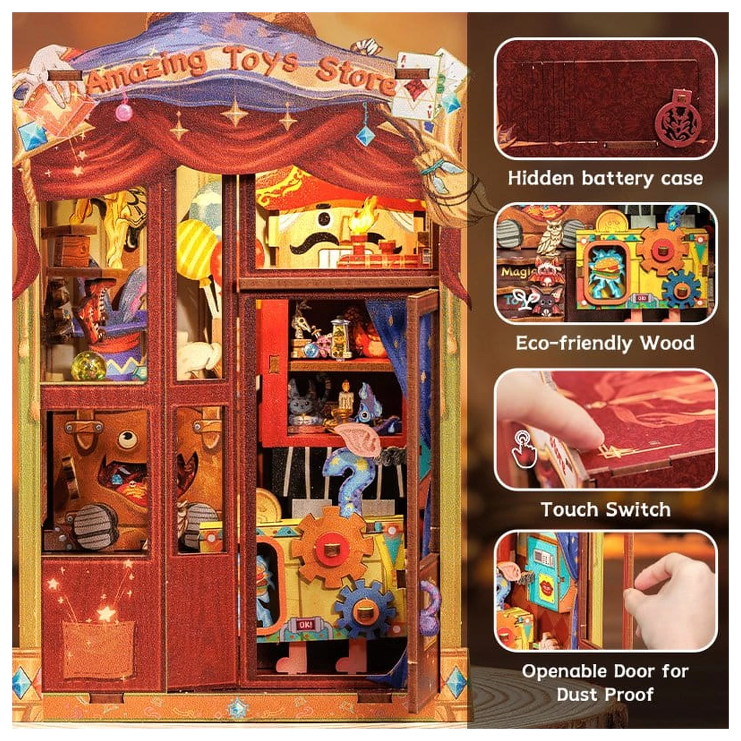 Book Nook Amazing Toy Store 17 x 12 cm poza produsului