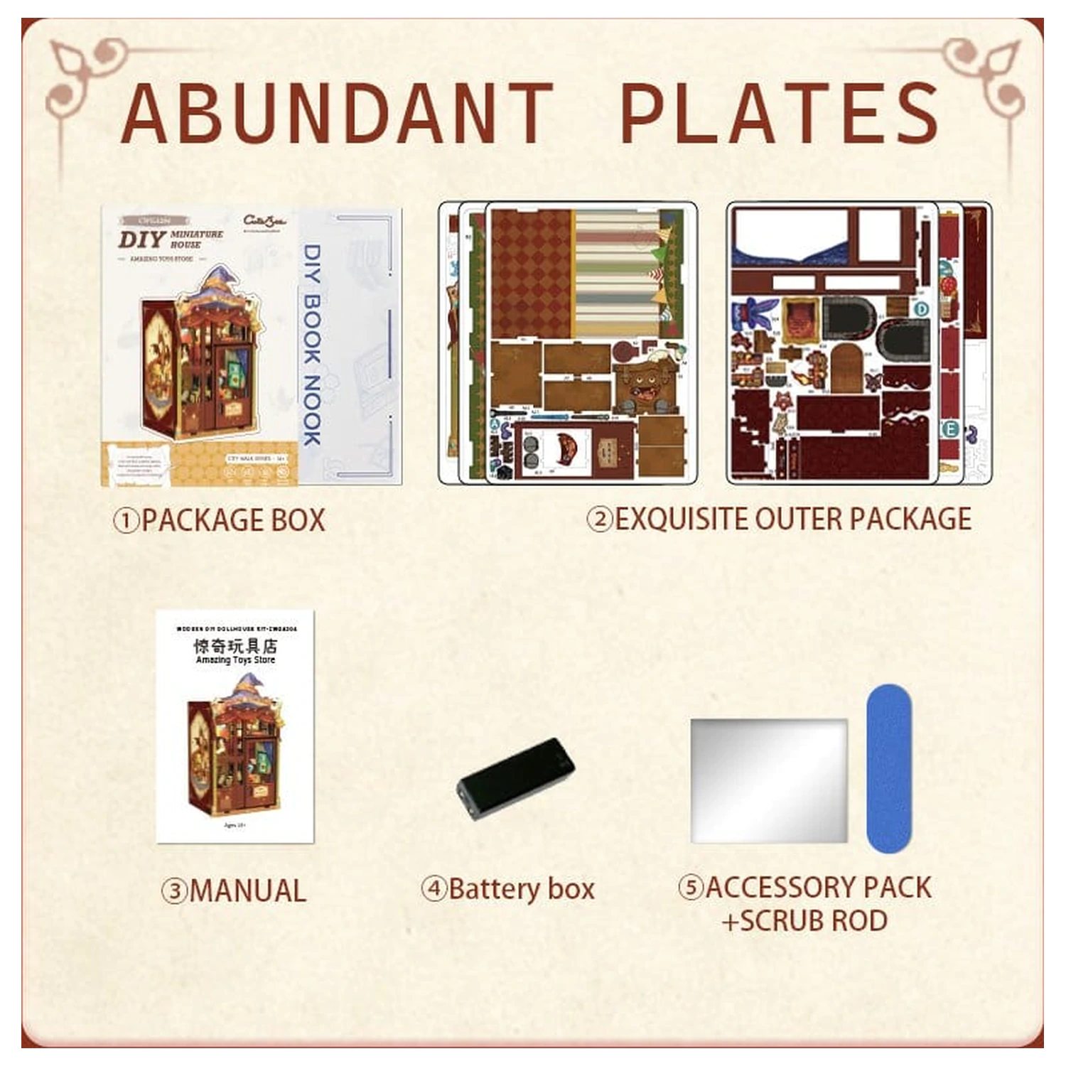 Book Nook Amazing Toy Store 17 x 12 cm poza produsului