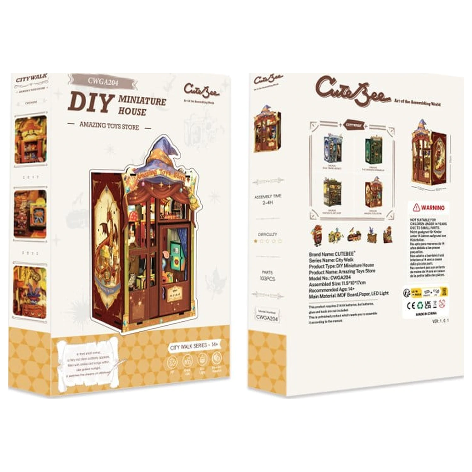 Book Nook Amazing Toy Store 17 x 12 cm poza produsului