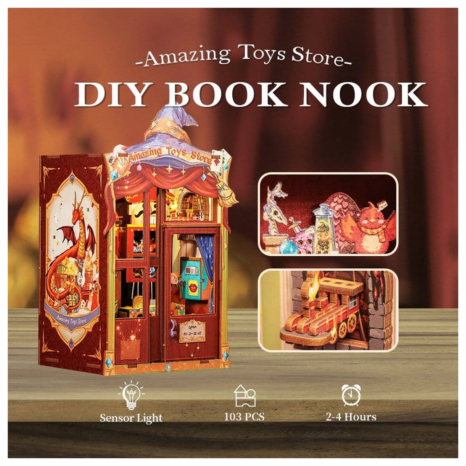 Book Nook Amazing Toy Store 17 x 12 cm poza produsului