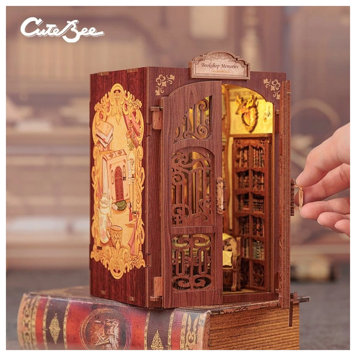 Book Nook Bookshop Memories 17 x 10 cm poza produsului