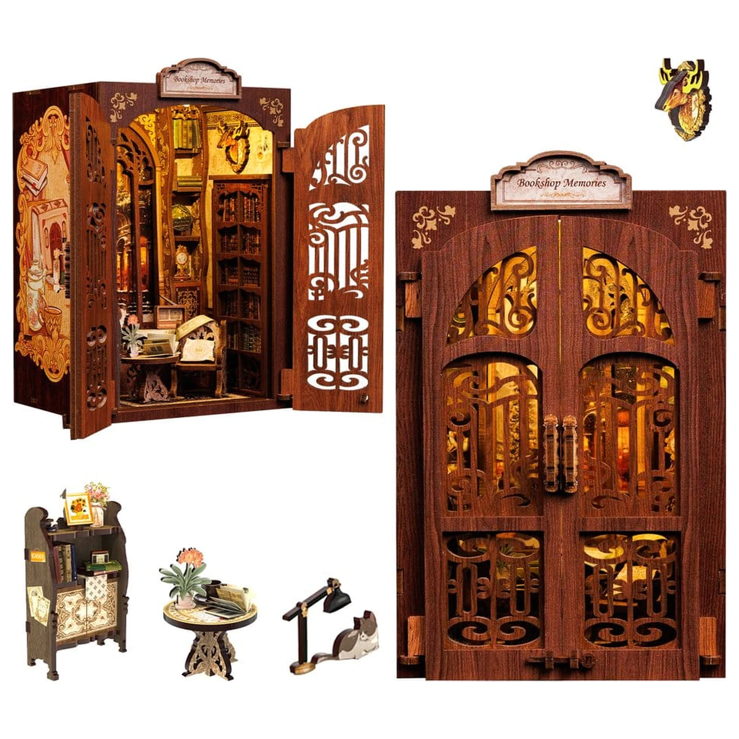 Book Nook Bookshop Memories 17 x 10 cm poza produsului