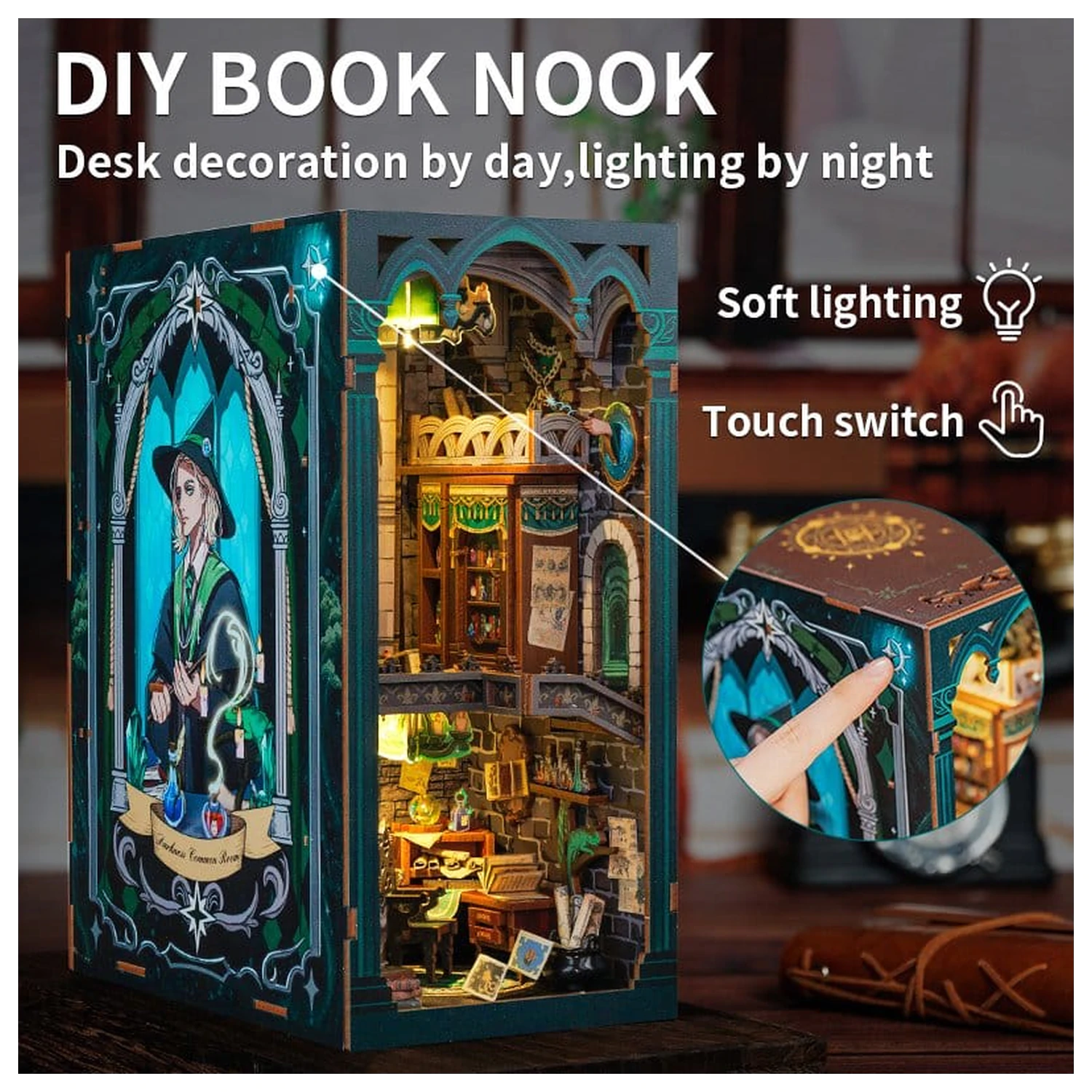 Book Nook Darkness Common Room 23 x 11 cm poza produsului