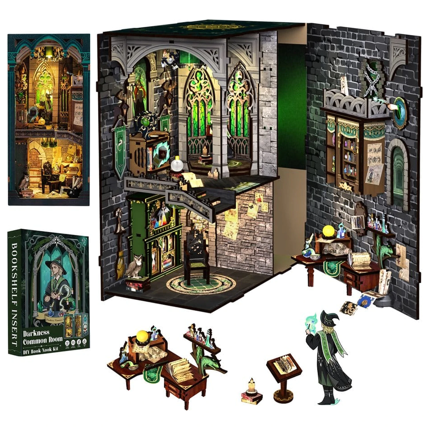 Book Nook Darkness Common Room 23 x 11 cm poza produsului