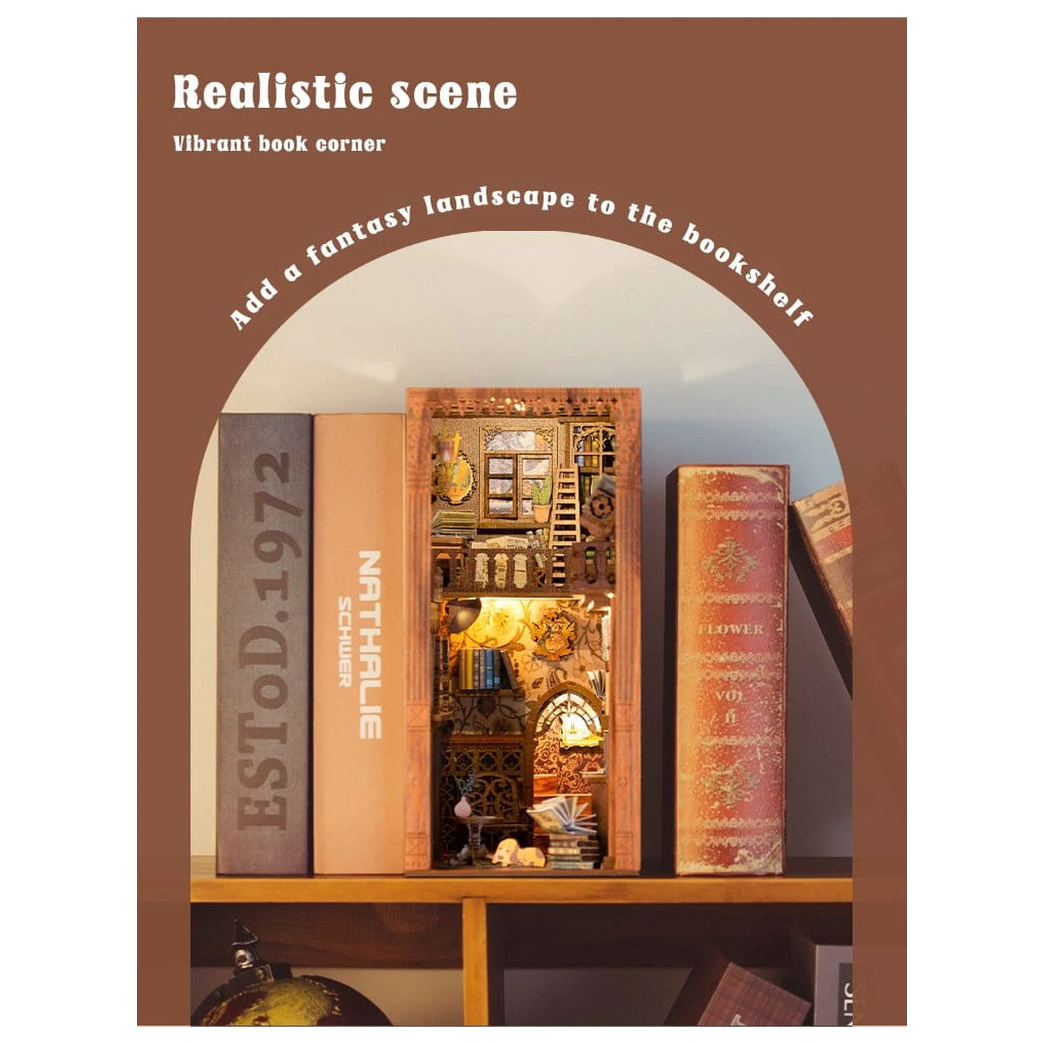 Book Nook Eternal Bookstore 23 x 11 cm poza produsului