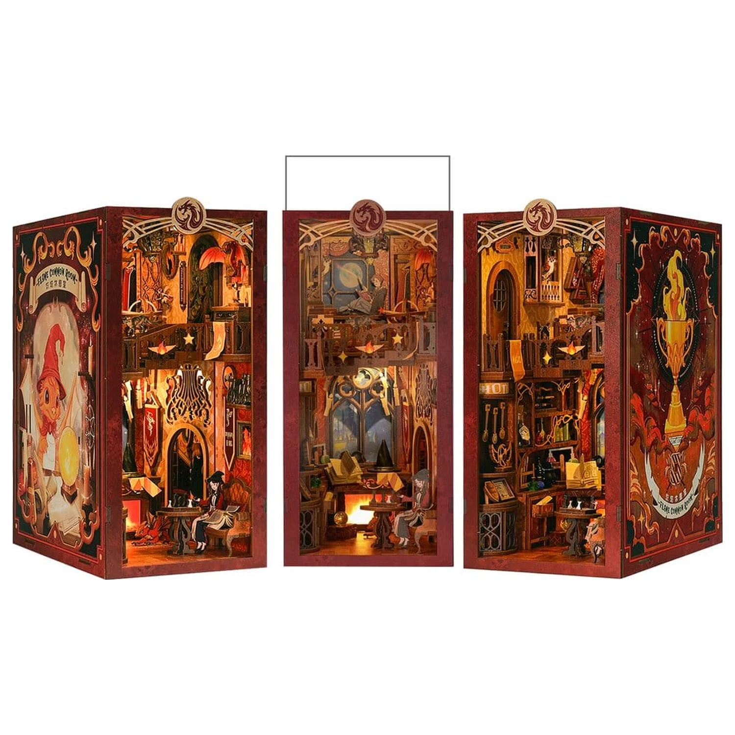 Book Nook Flame Common Room 23 x 11 cm poza produsului