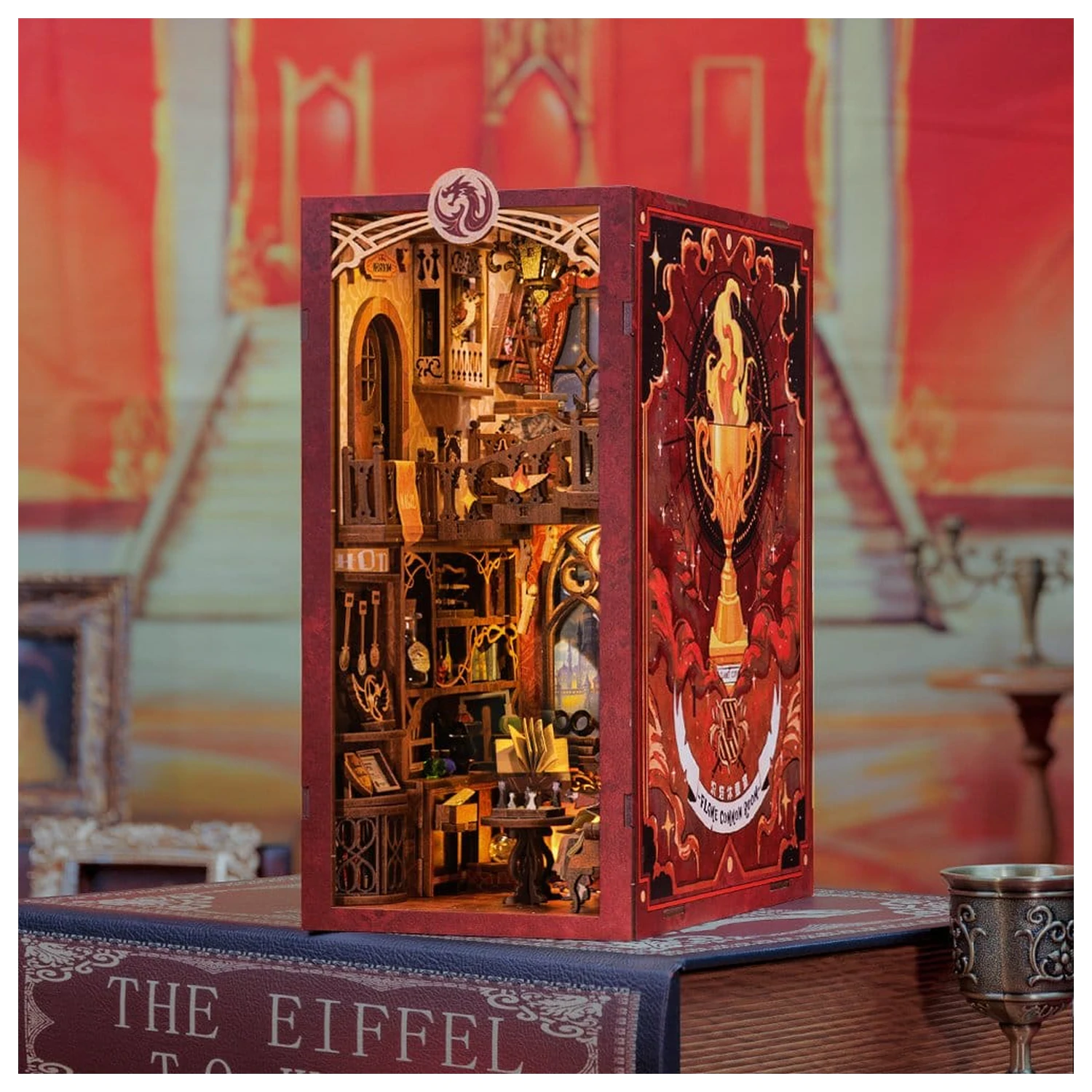 Book Nook Flame Common Room 23 x 11 cm poza produsului