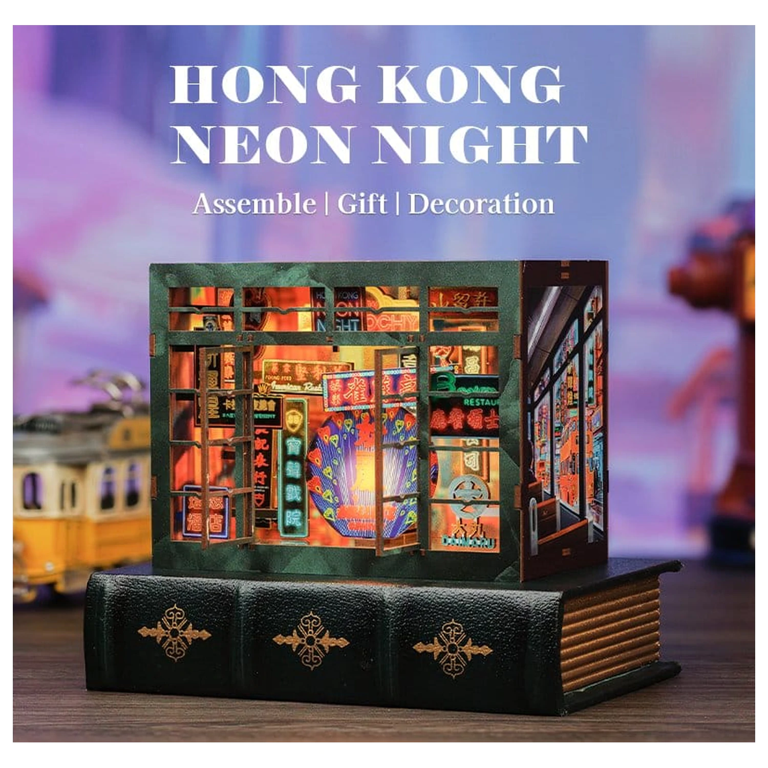 Book Nook Hong Kong Neon Light 13 x 17 cm poza produsului