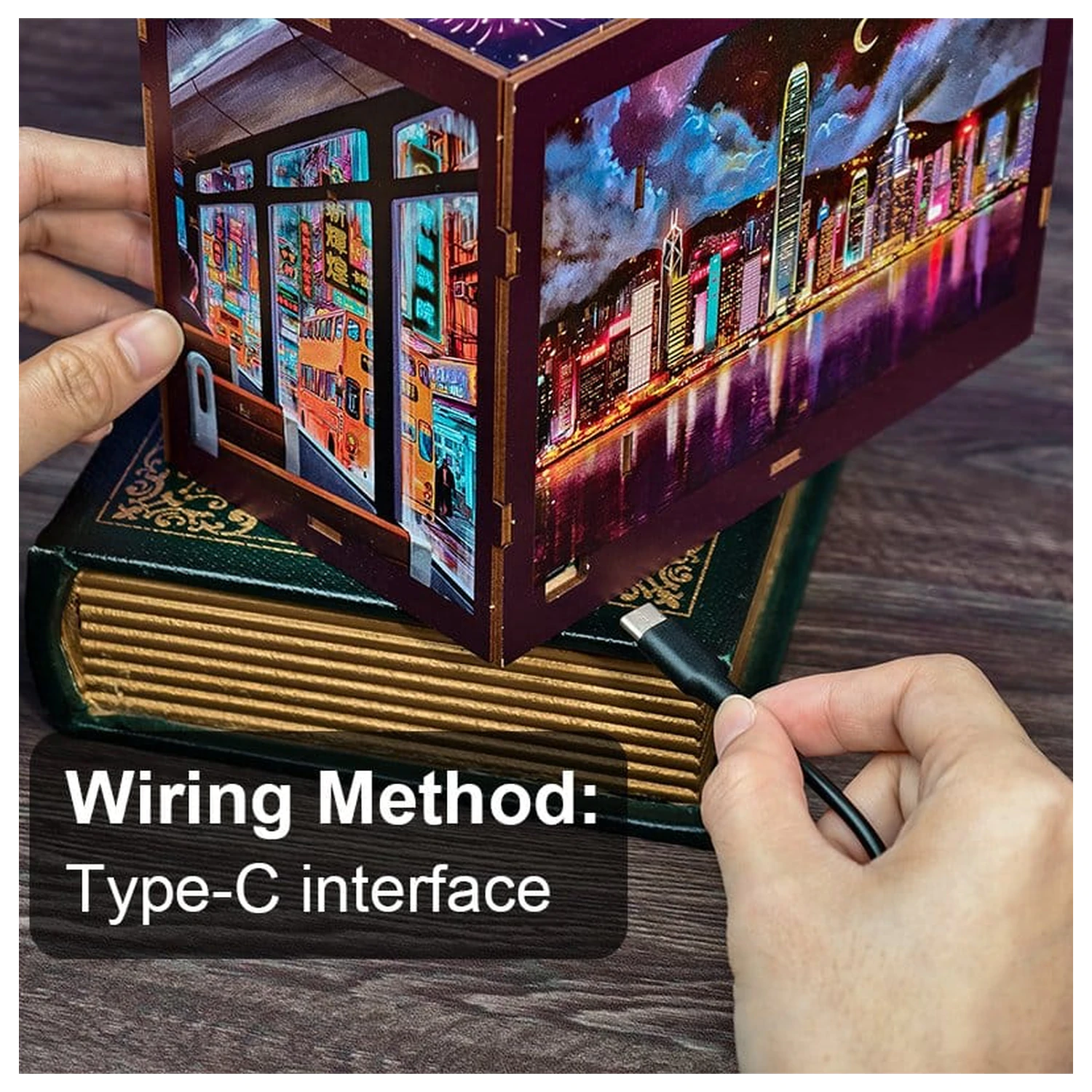 Book Nook Hong Kong Neon Light 13 x 17 cm poza produsului