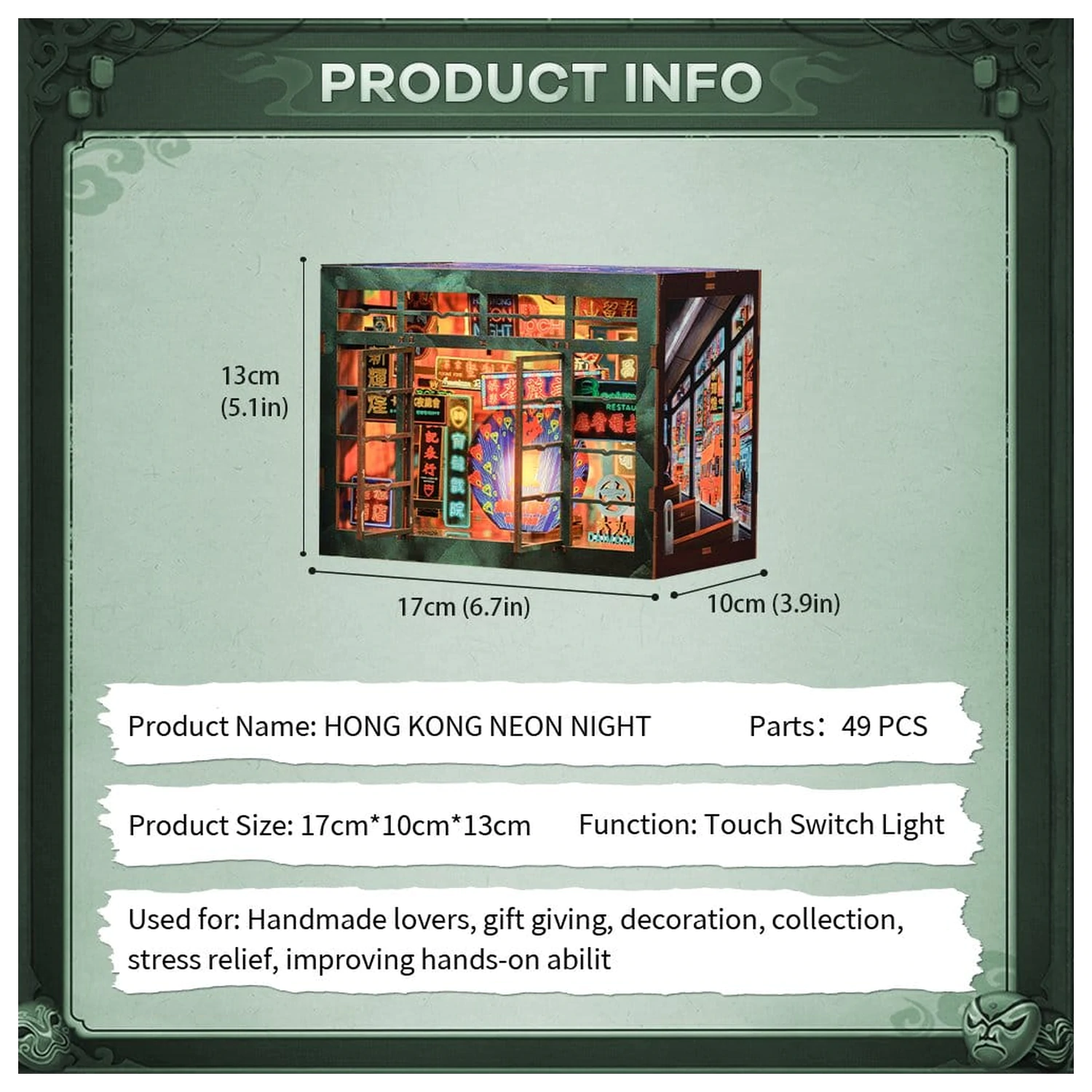 Book Nook Hong Kong Neon Light 13 x 17 cm poza produsului