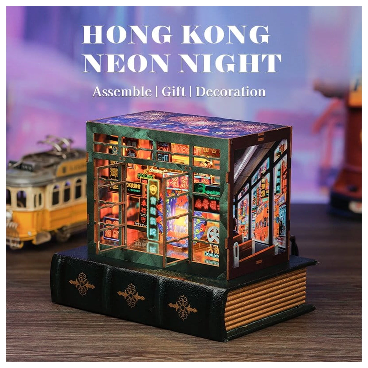 Book Nook Hong Kong Neon Light 13 x 17 cm poza produsului