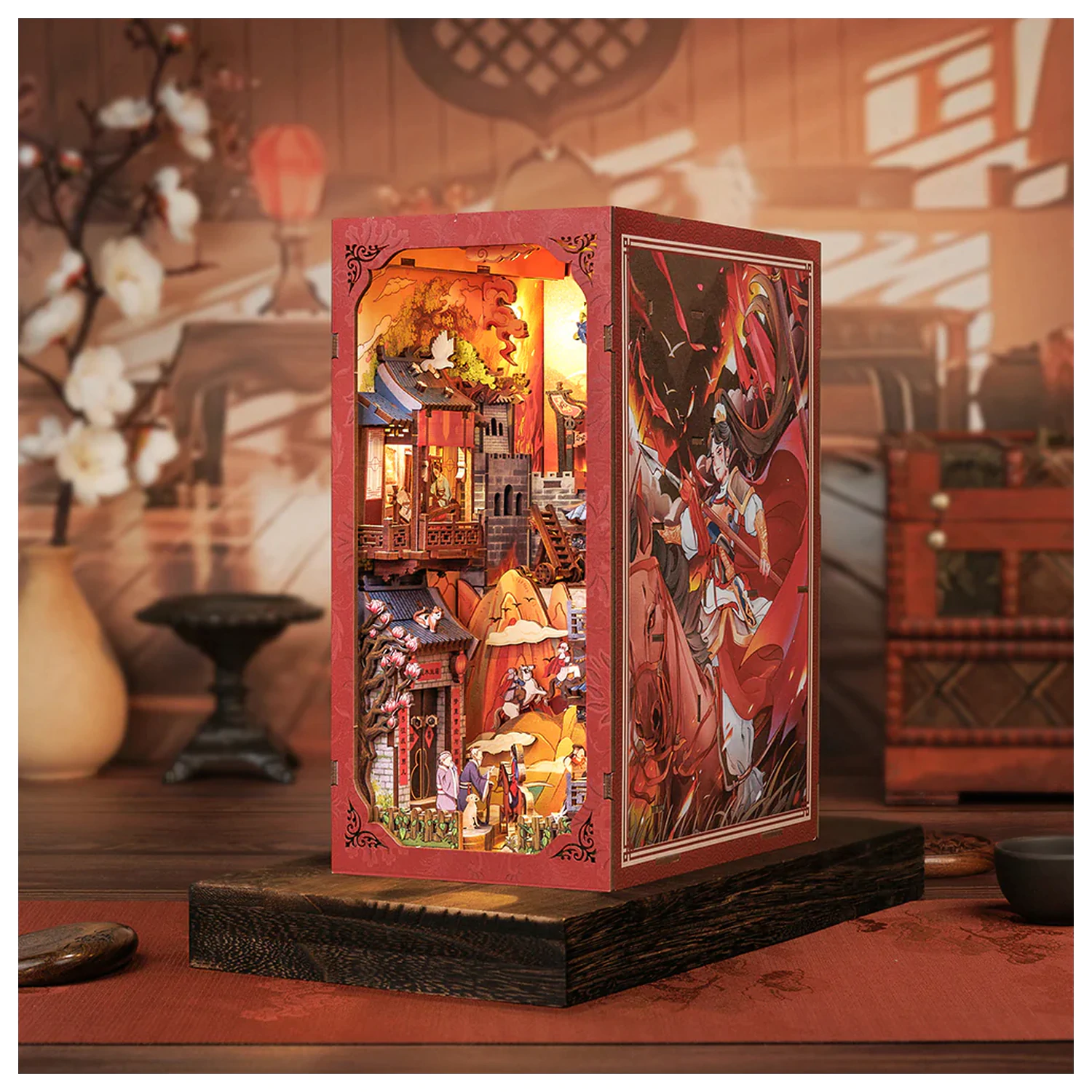 BOOK NOOK KIT DIY The Legend of Mulan set de constructie 298 piese + lumina LED poza produsului