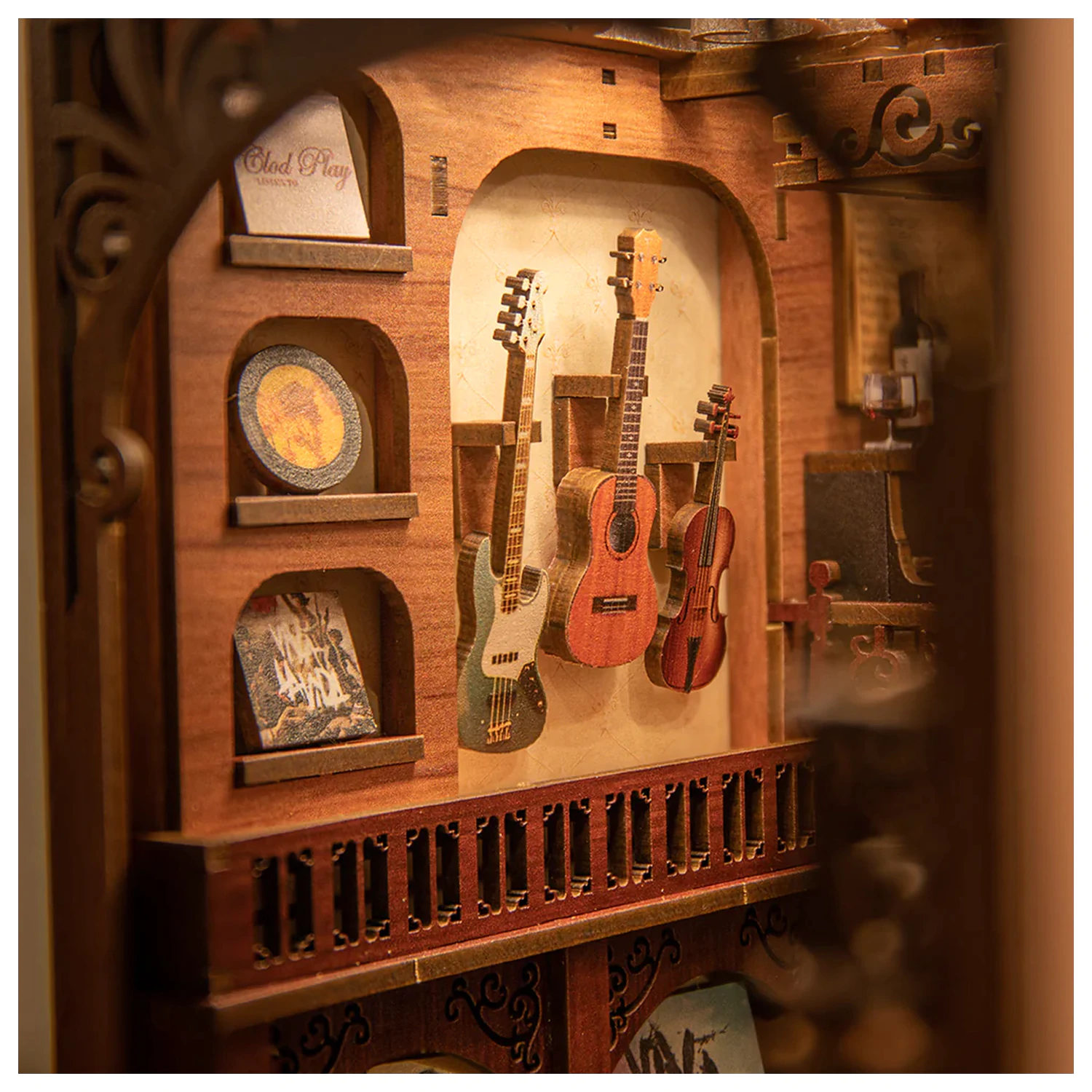 BOOK NOOK KIT DIY The Secret Rhythm 355 piese + Lumina LED poza produsului