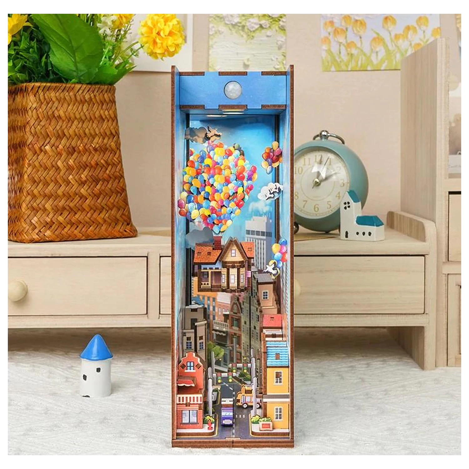 BOOK NOOK KIT DIY - Travel with the Wind 143 de piese + LED Light poza produsului