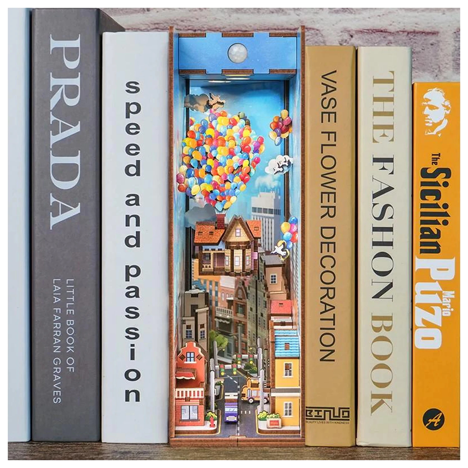 BOOK NOOK KIT DIY - Travel with the Wind 143 de piese + LED Light poza produsului