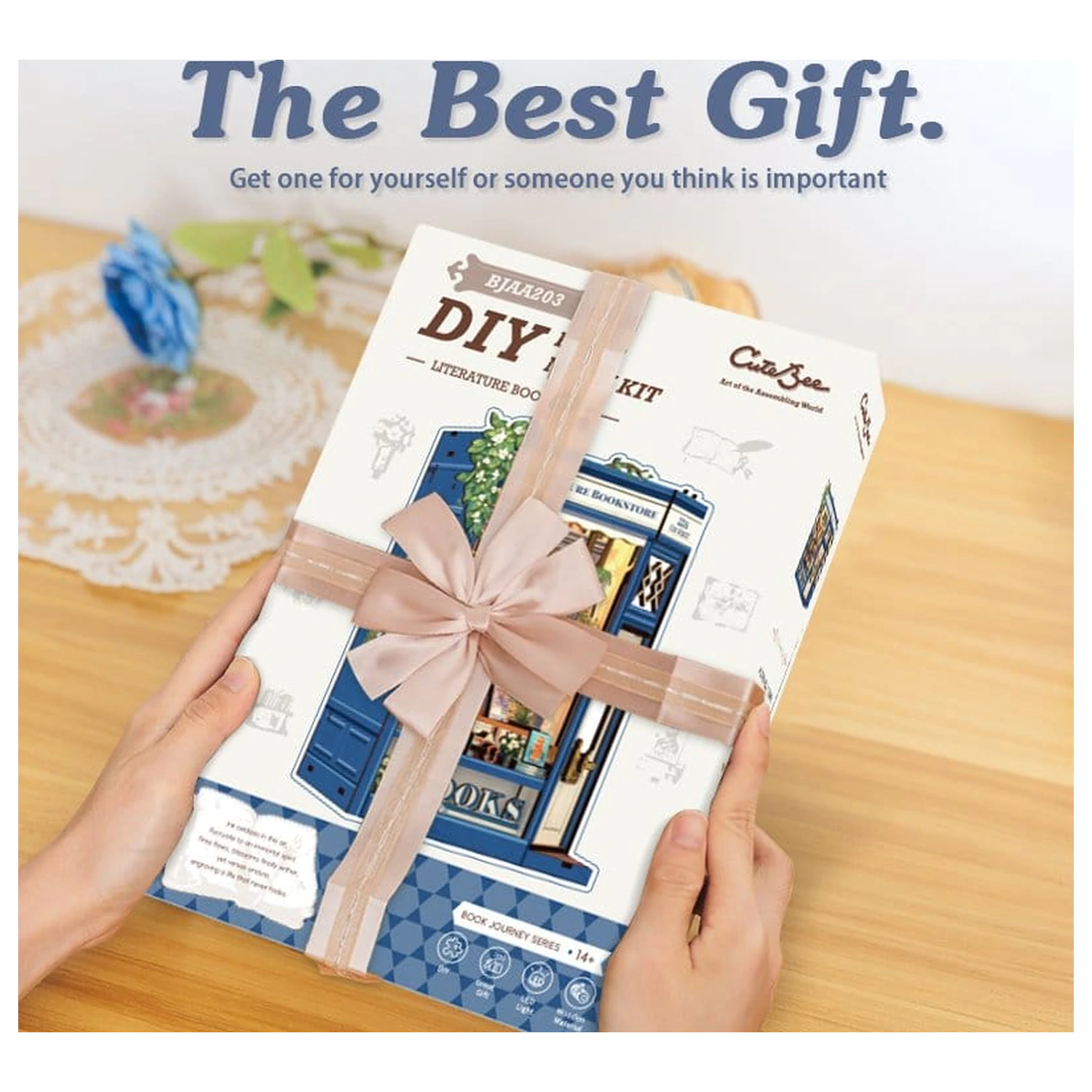 Book Nook Literatura Librarie 17 x 12 cm poza produsului