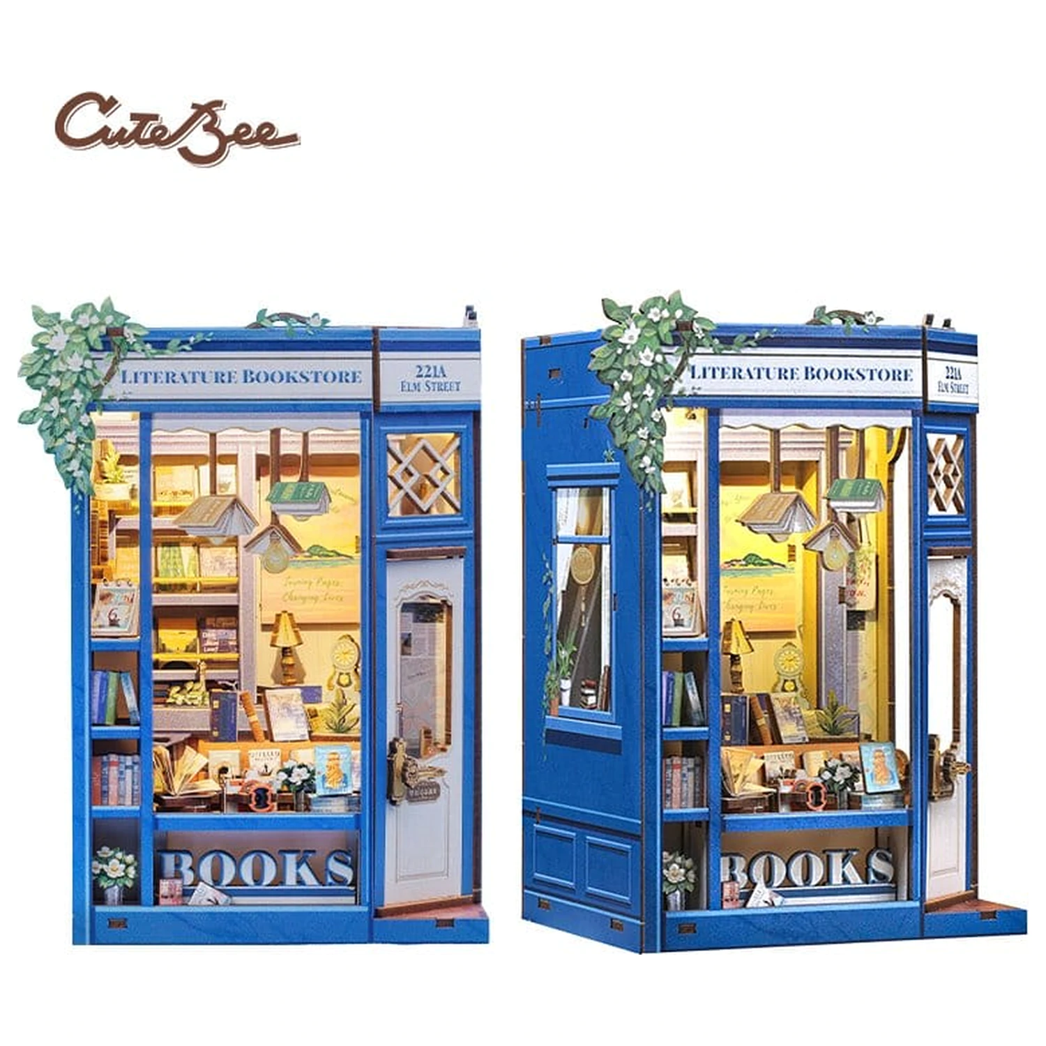 Book Nook Literatura Librarie 17 x 12 cm poza produsului