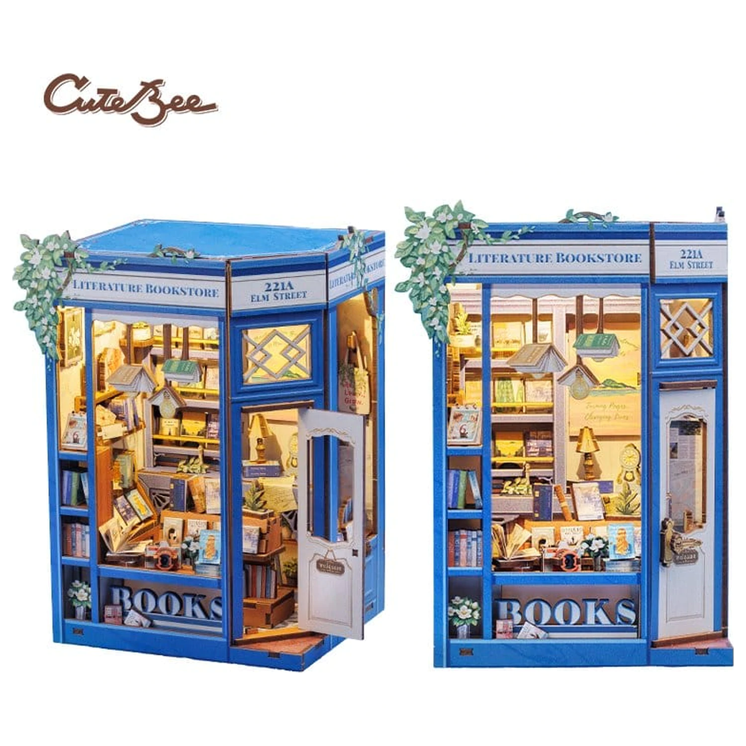 Book Nook Literatura Librarie 17 x 12 cm poza produsului