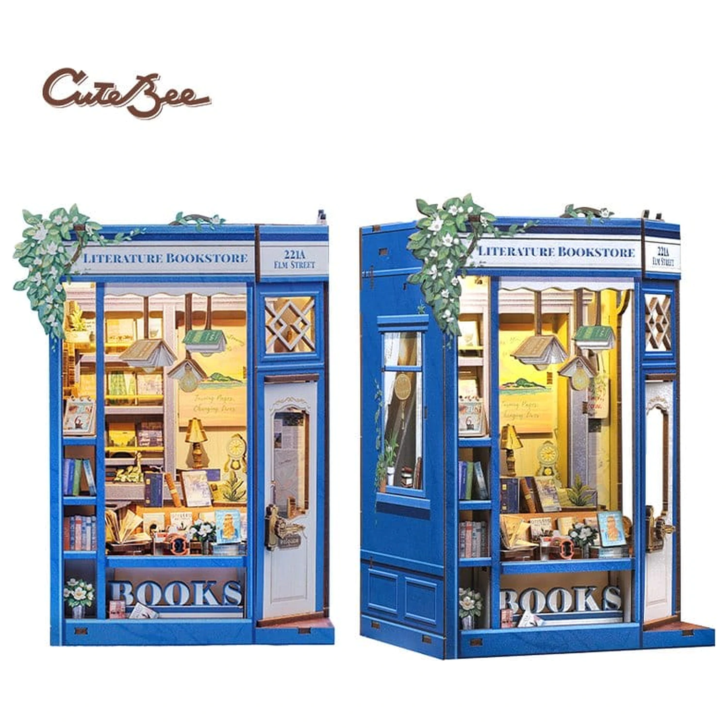 Book Nook Literatura Librarie 17 x 12 cm poza produsului