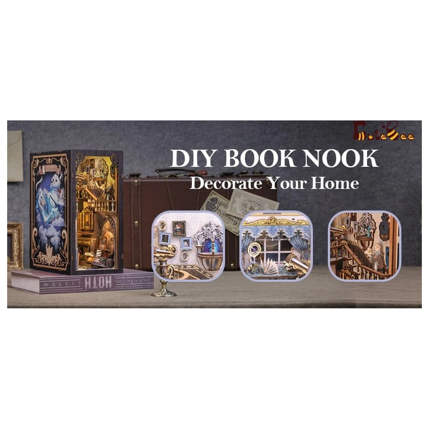 Book Nook Nebula Common Room 23 x 11 cm poza produsului