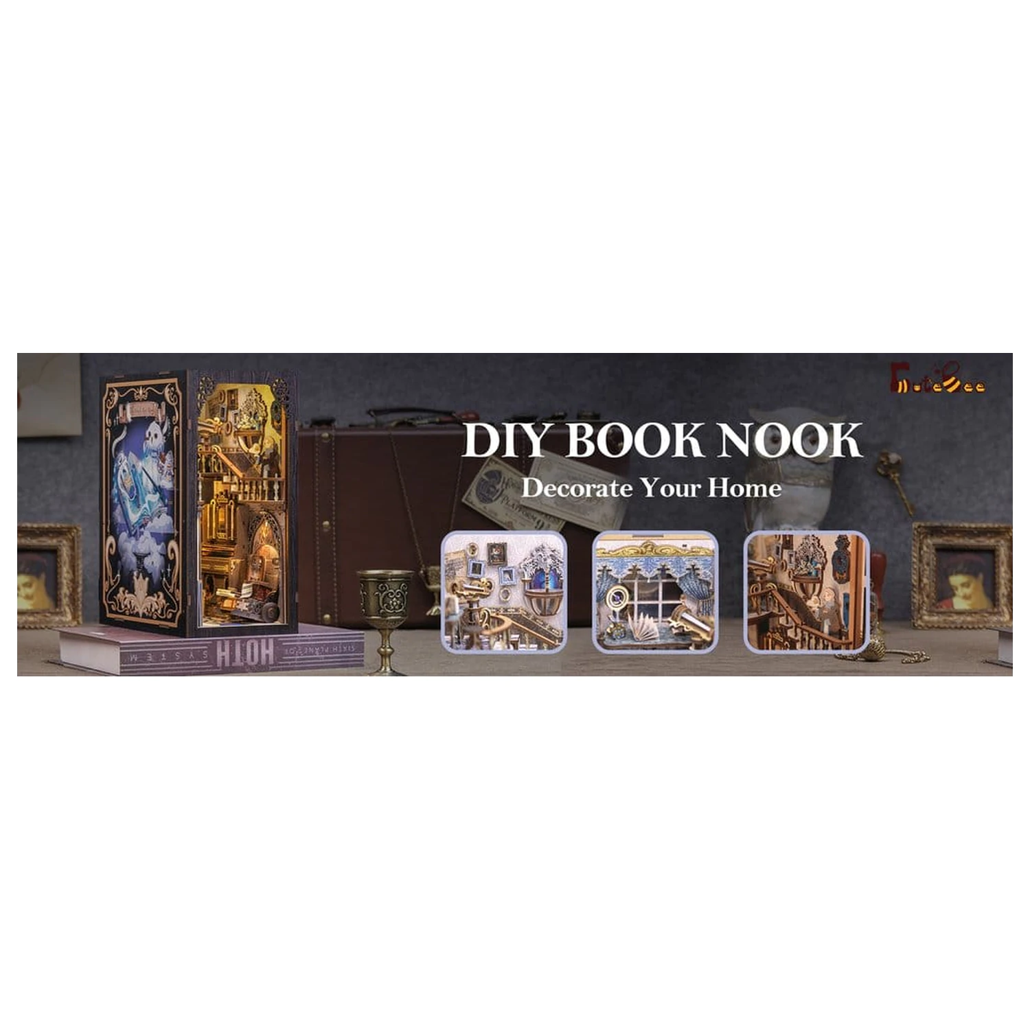 Book Nook Nebula Common Room 23 x 11 cm poza produsului