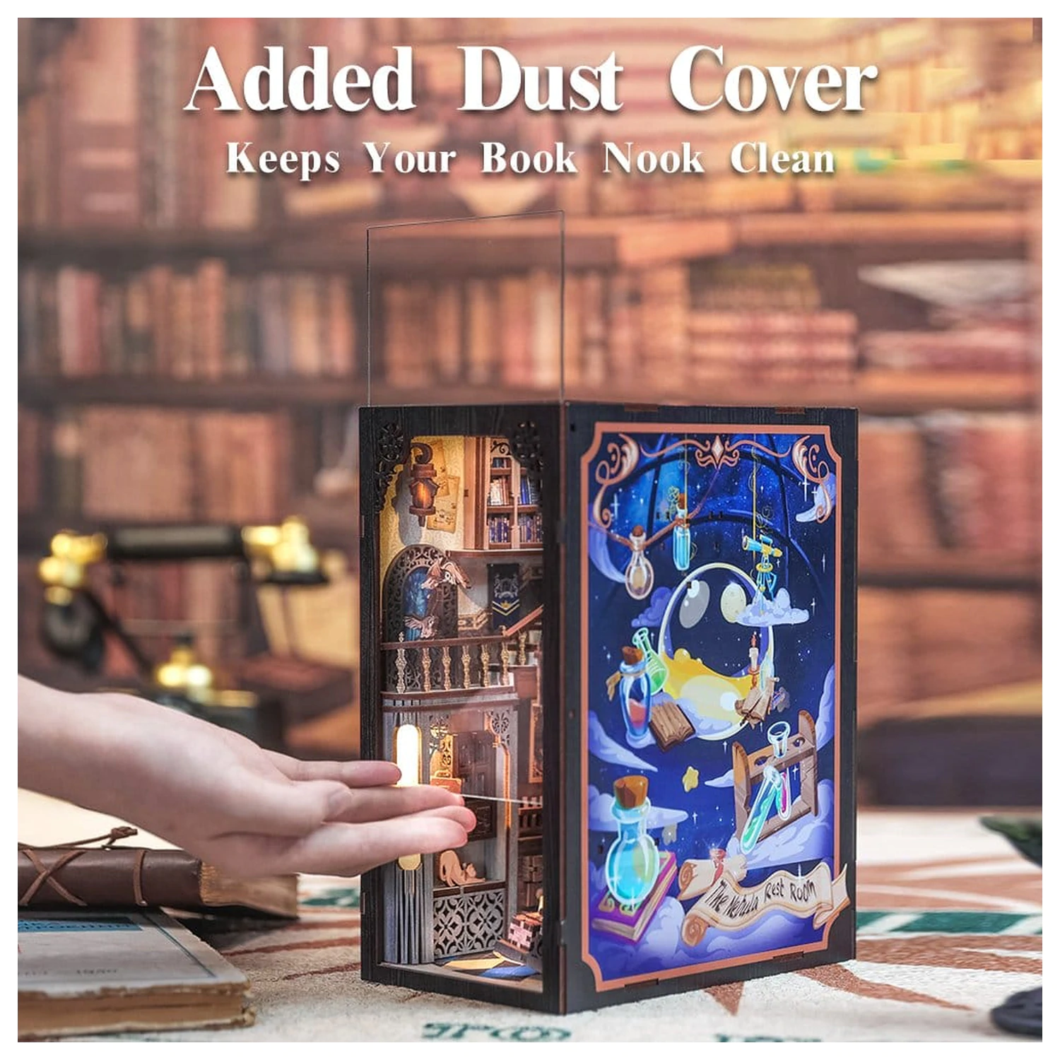Book Nook Nebula Common Room 23 x 11 cm poza produsului