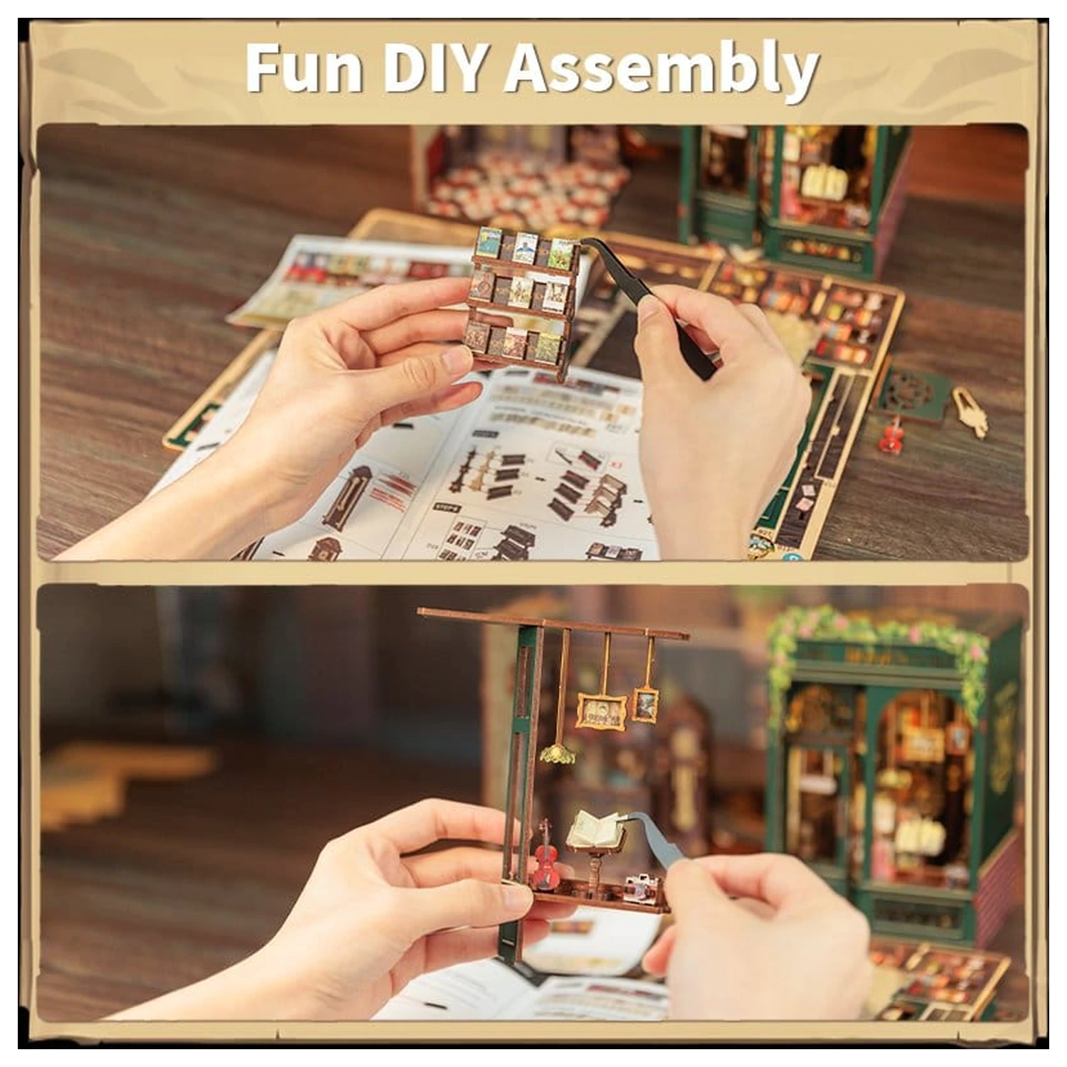 Book Nook Owl Bookstore 17 x 12 cm poza produsului