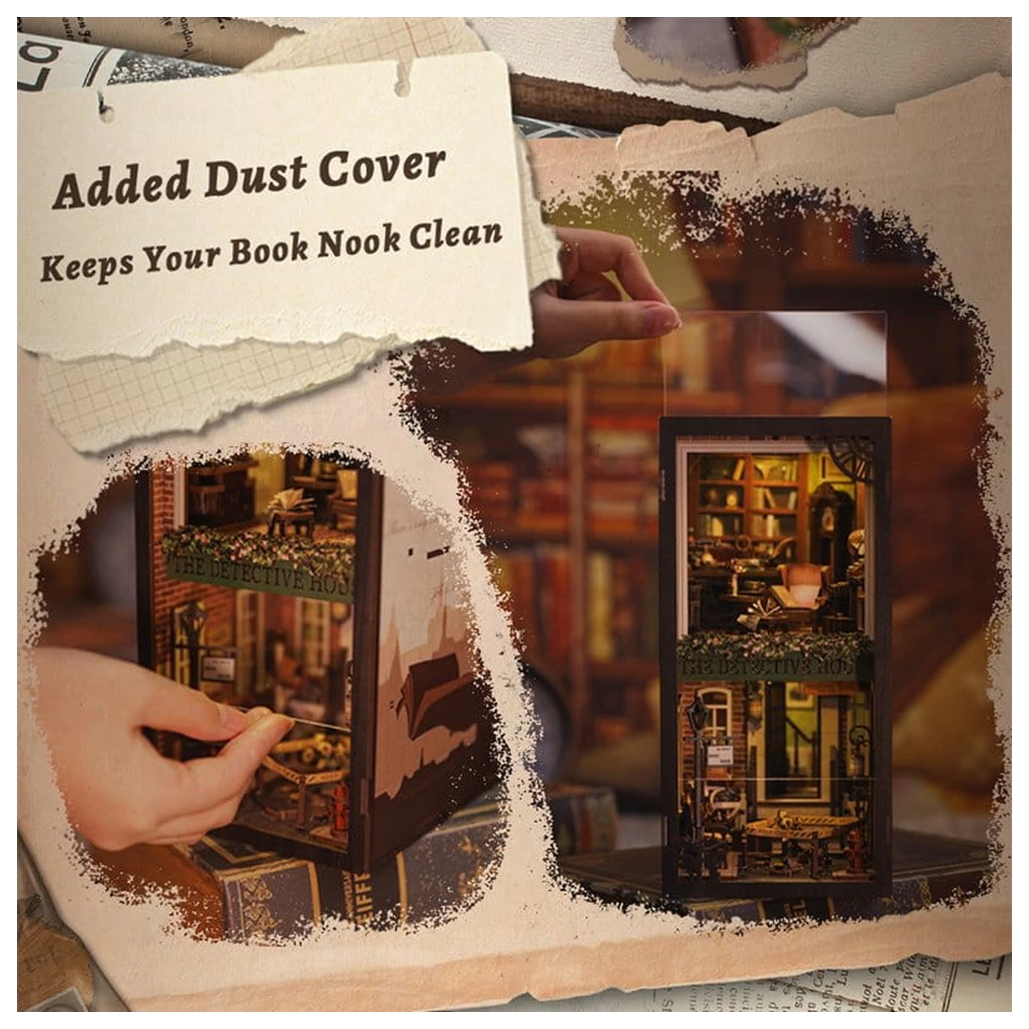 Book Nook Rose Detective Agency 23 x 11 cm poza produsului