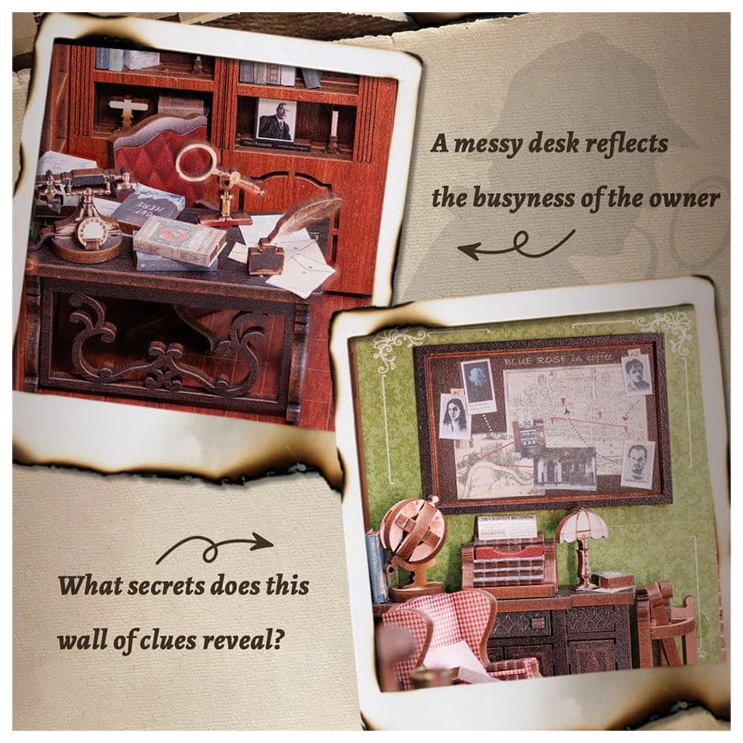 Book Nook Rose Detective Agency 23 x 11 cm poza produsului