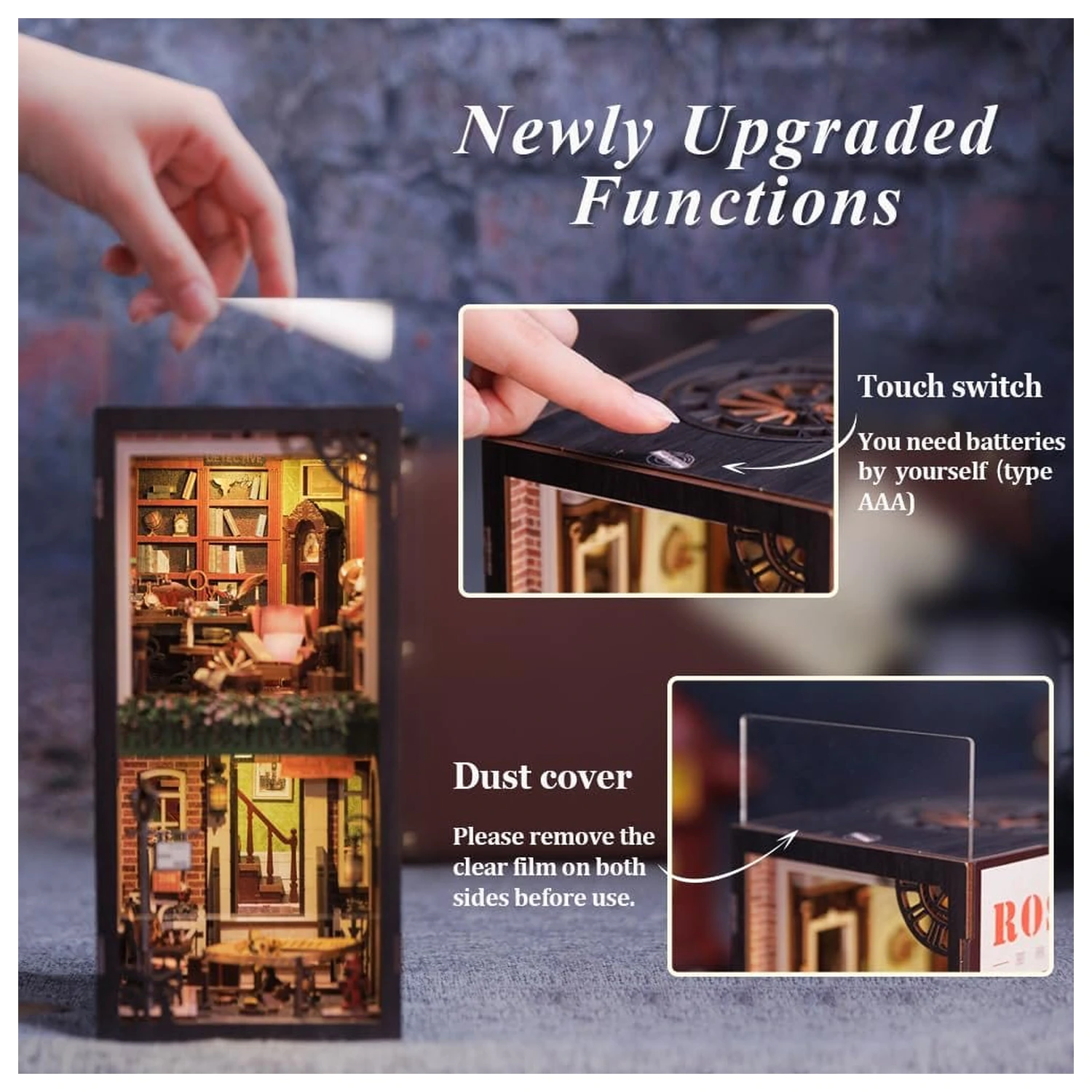 Book Nook Rose Detective Agency 23 x 11 cm poza produsului