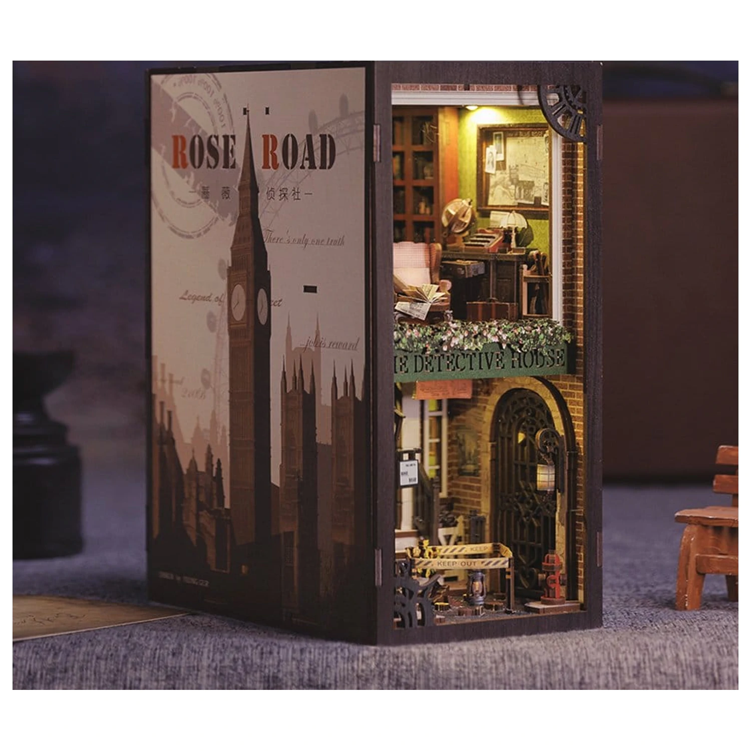 Book Nook Rose Detective Agency 23 x 11 cm poza produsului