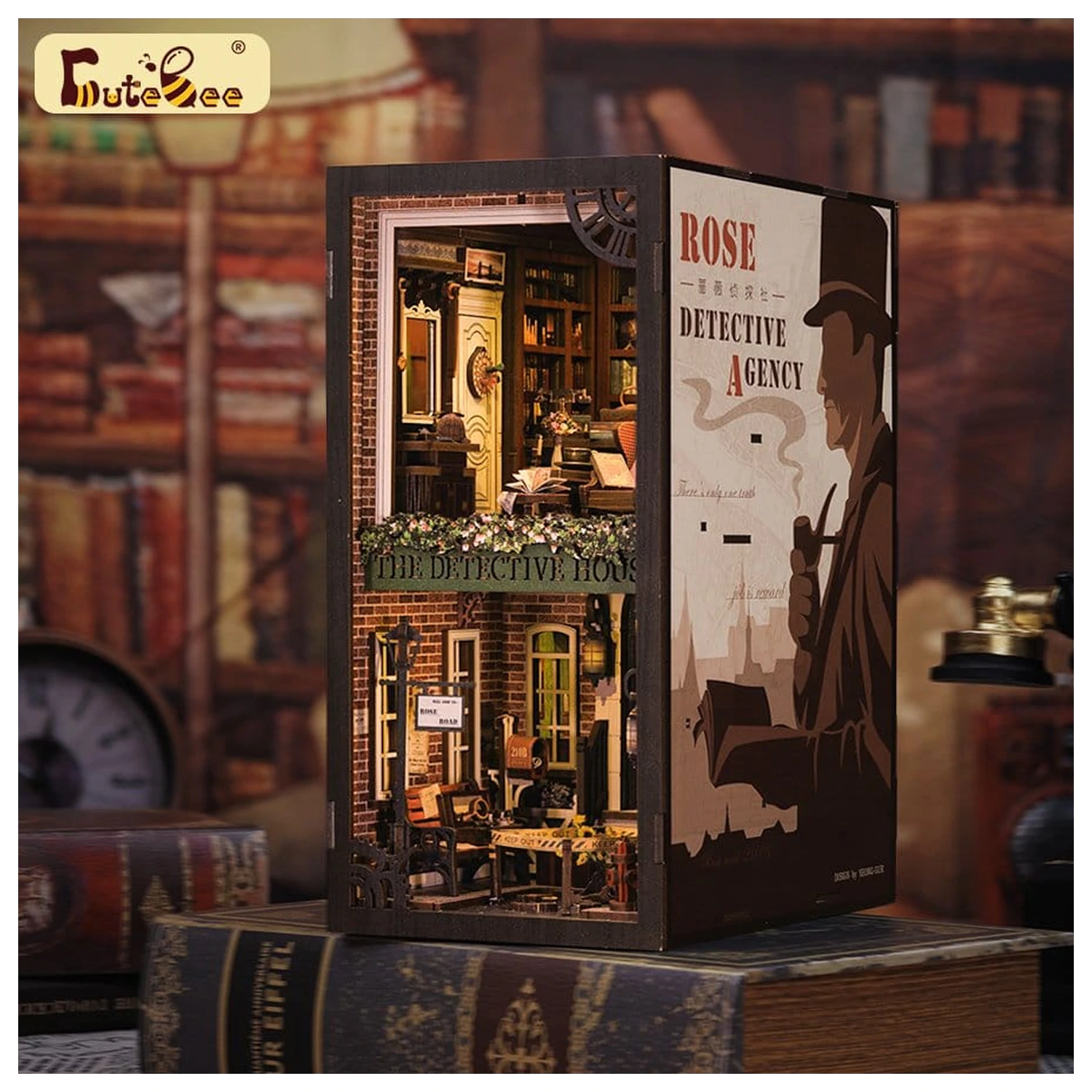 Book Nook Rose Detective Agency 23 x 11 cm poza produsului