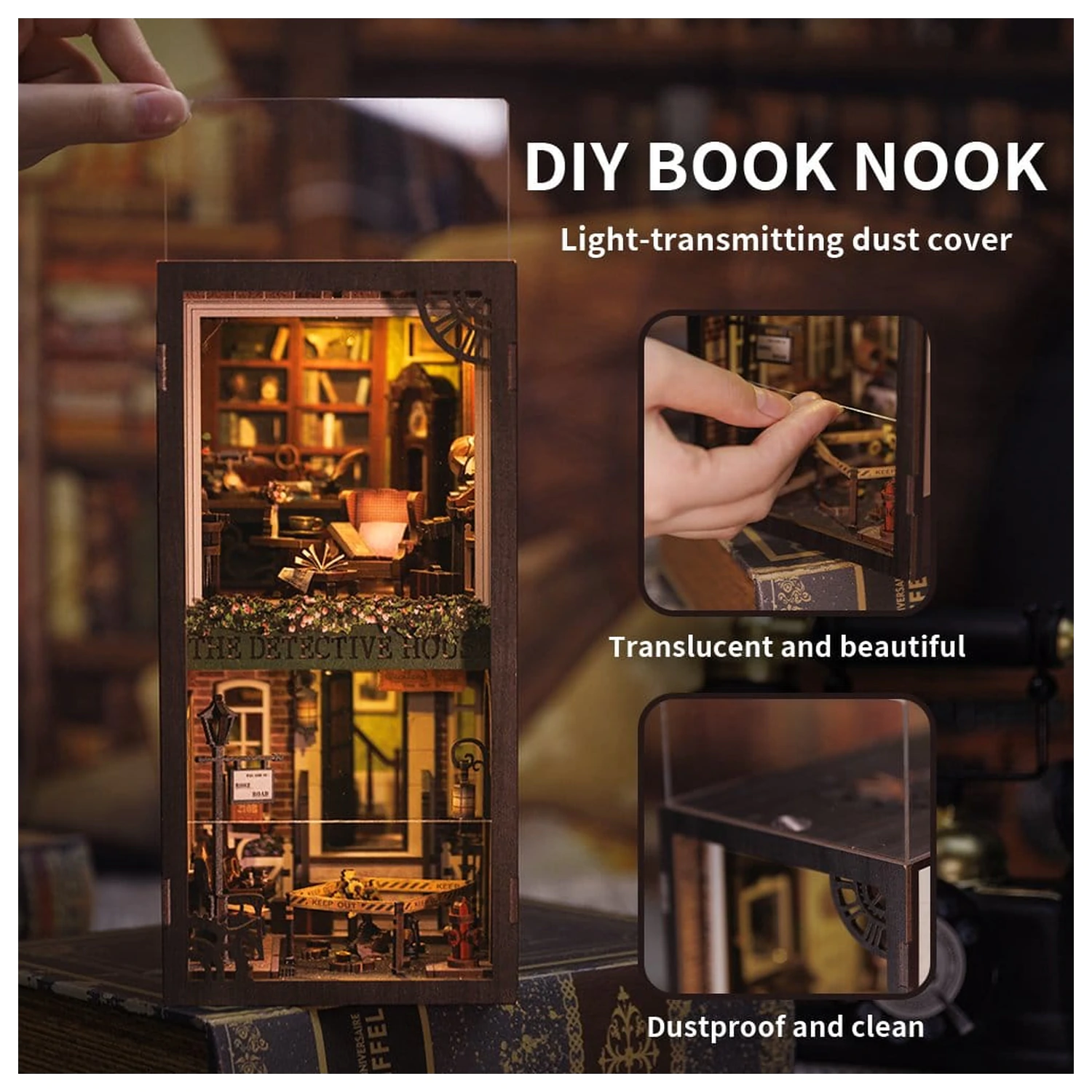 Book Nook Rose Detective Agency 23 x 11 cm poza produsului
