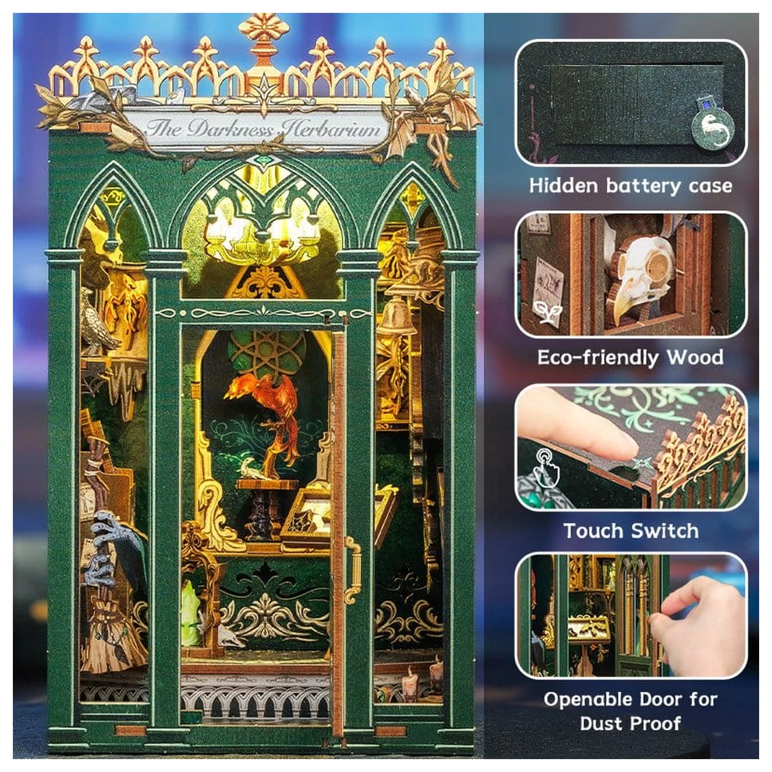 Book Nook The Darkness Herbarium 17 x 12 cm poza produsului