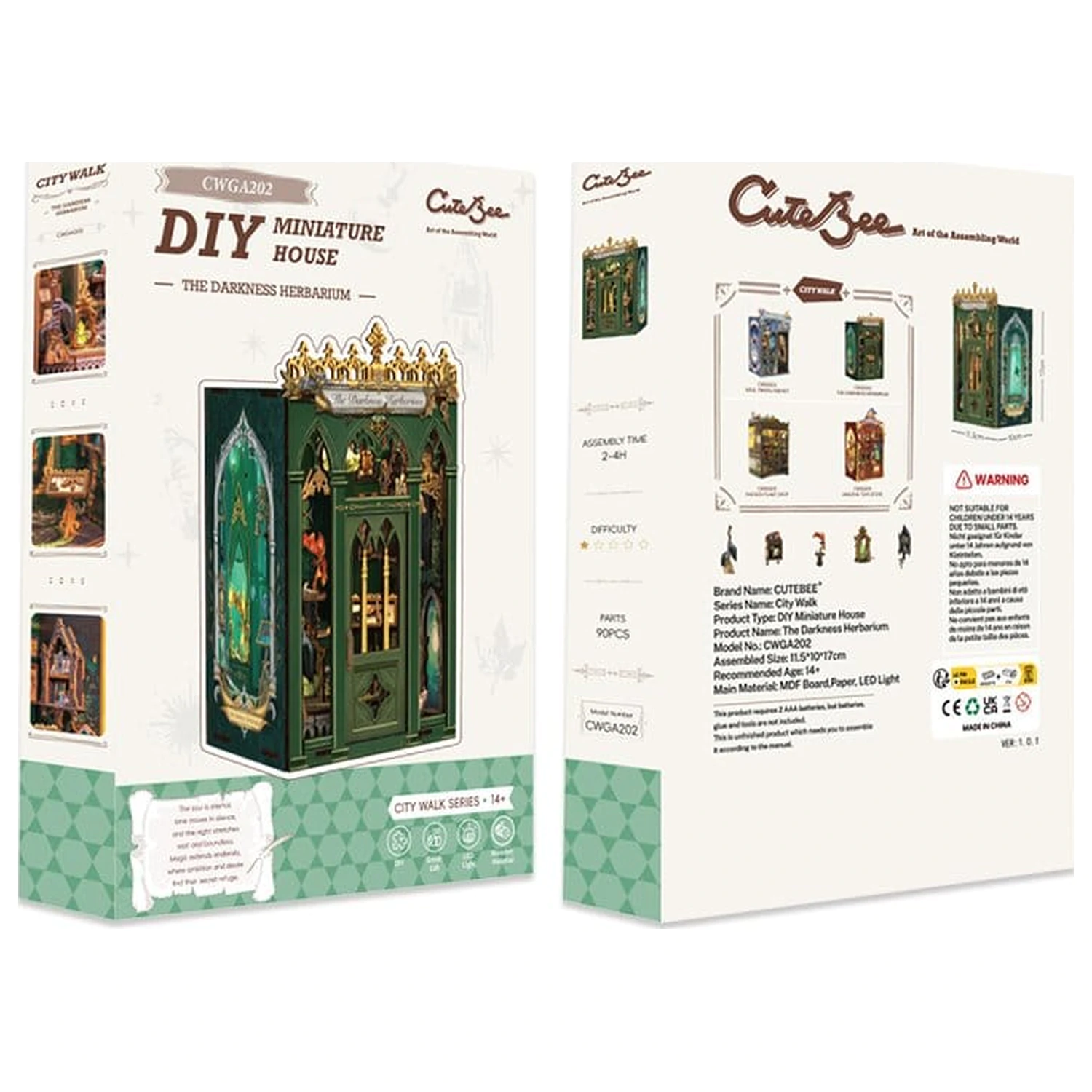 Book Nook The Darkness Herbarium 17 x 12 cm poza produsului