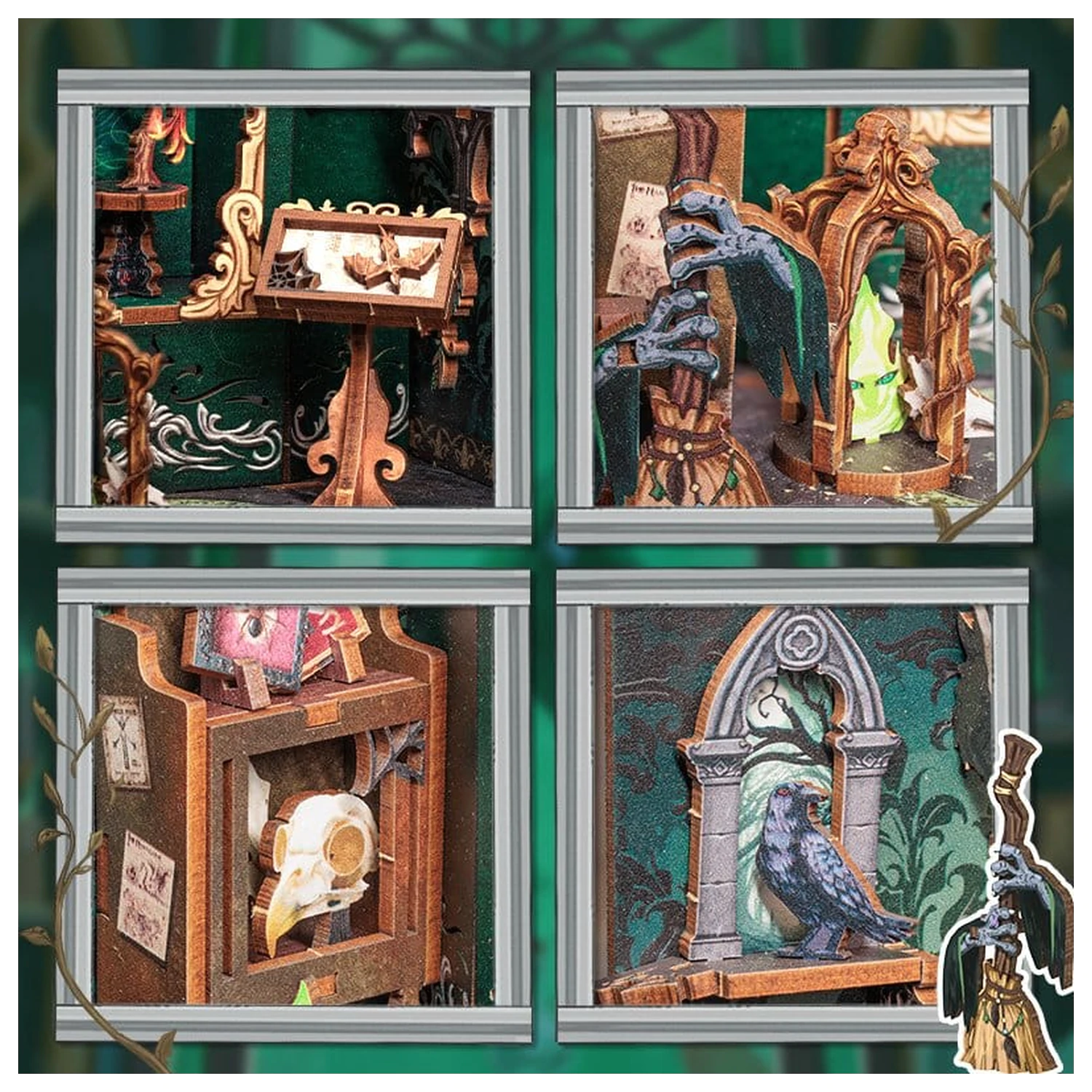 Book Nook The Darkness Herbarium 17 x 12 cm poza produsului