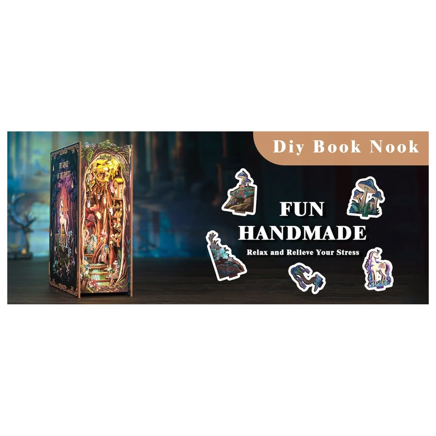 Book Nook The Grace of Forest 22 x 8 cm poza produsului