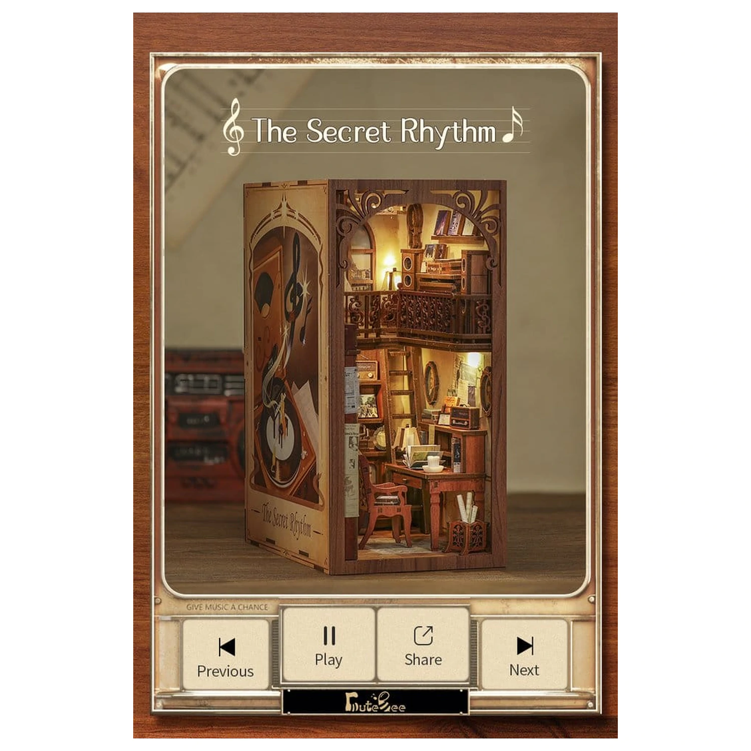 Book Nook The Secret Rhythm 23 x 11 cm poza produsului