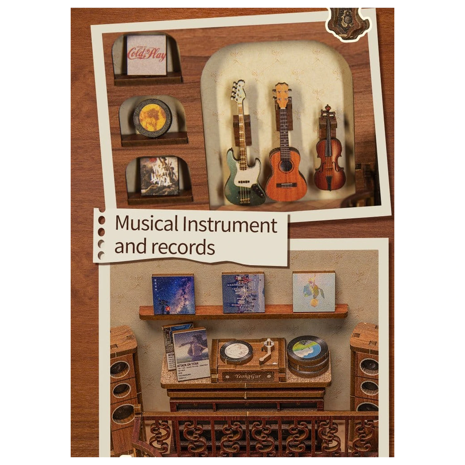 Book Nook The Secret Rhythm 23 x 11 cm poza produsului